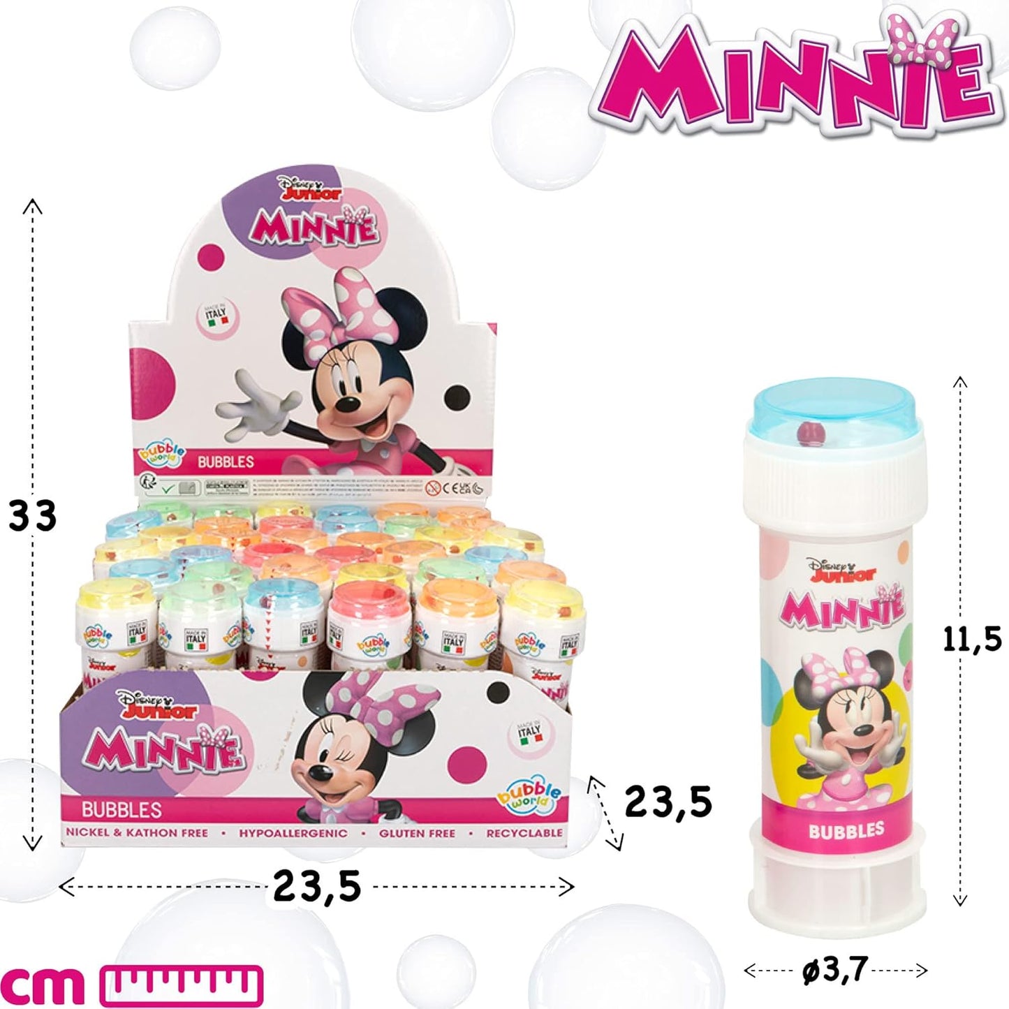 36-teiliges Seifenblasen-Spielzeugset, Minnie Maus