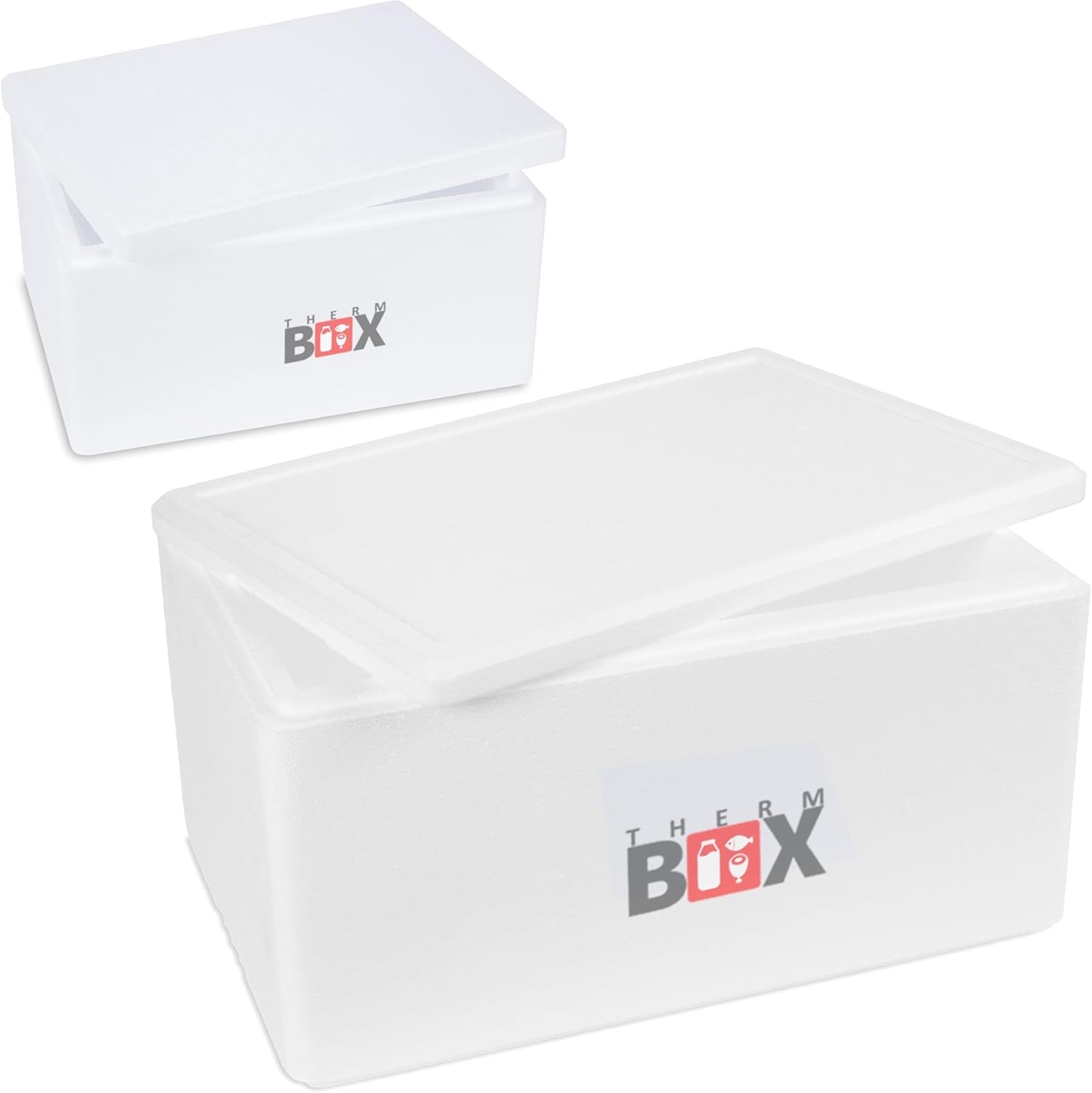 2-teiliges Styropor-Isolier- und Kühlboxen-Set