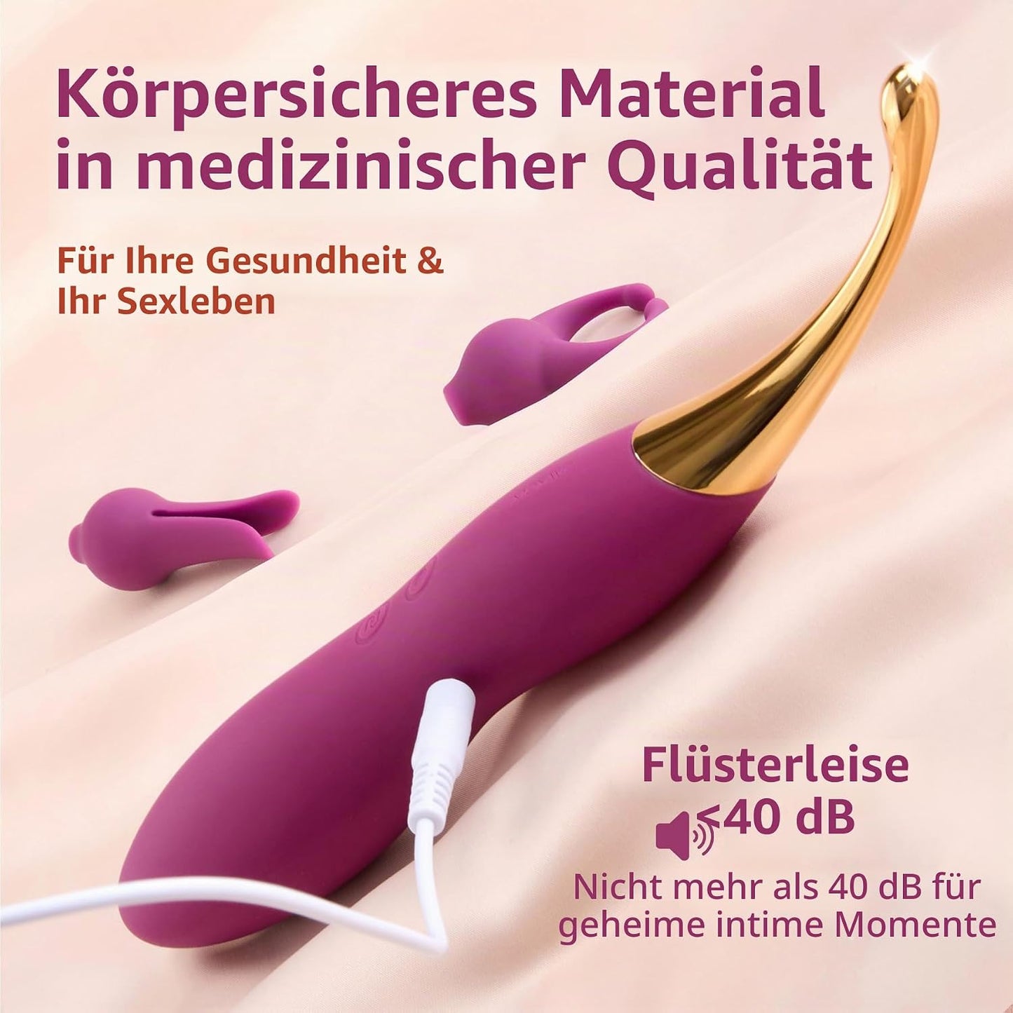 Hochfrequenz Vibrator Beatrice mit 10 Modi & 2 Köpfen, 02