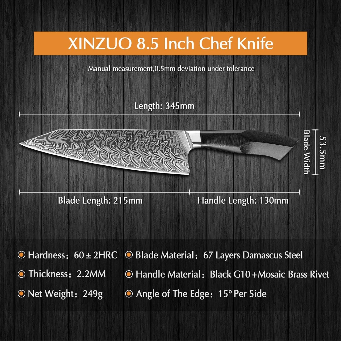 Kiritsuke Kochmesser, Kochmesser+magnetscheide