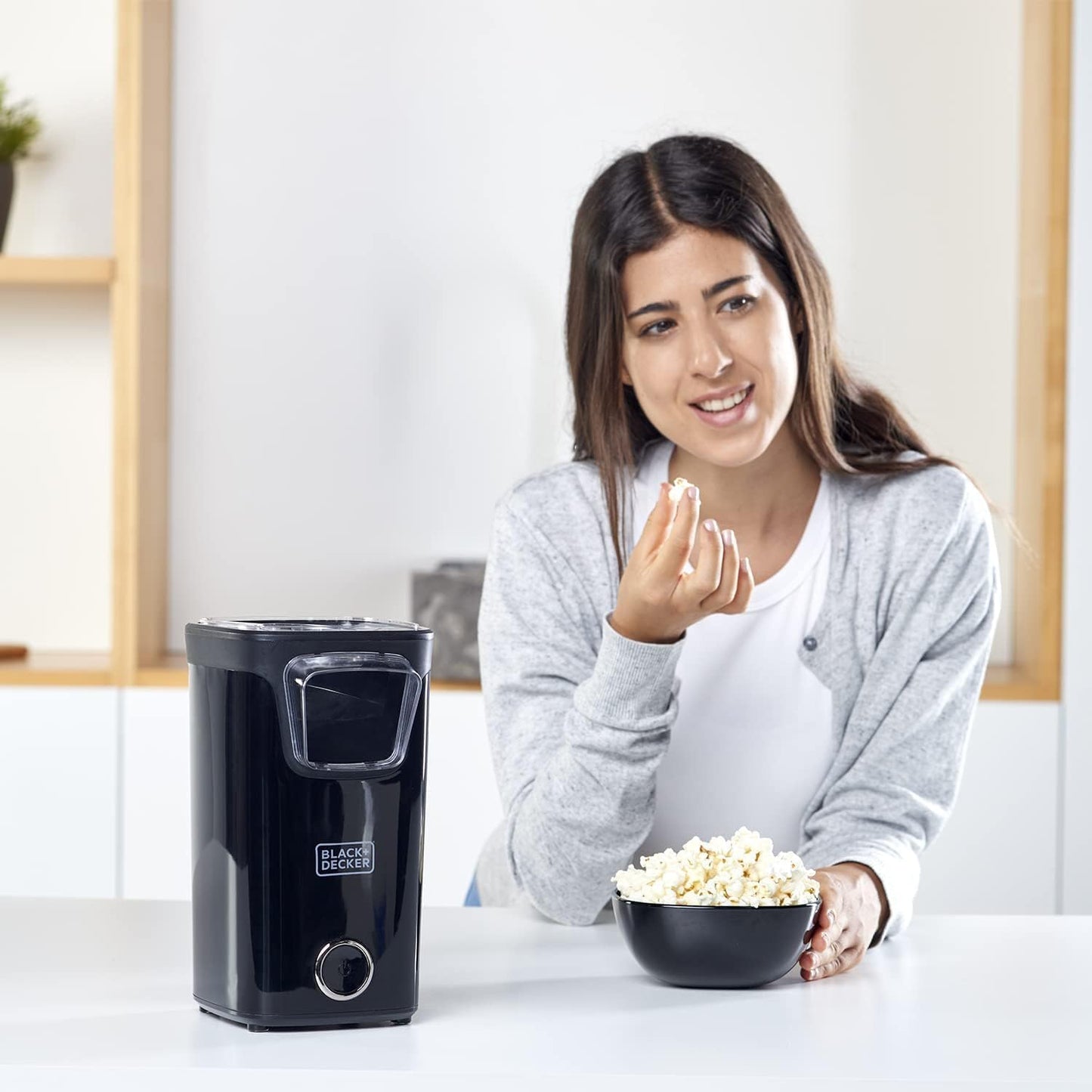 Popcornmaschine mit Heissluftfunktion