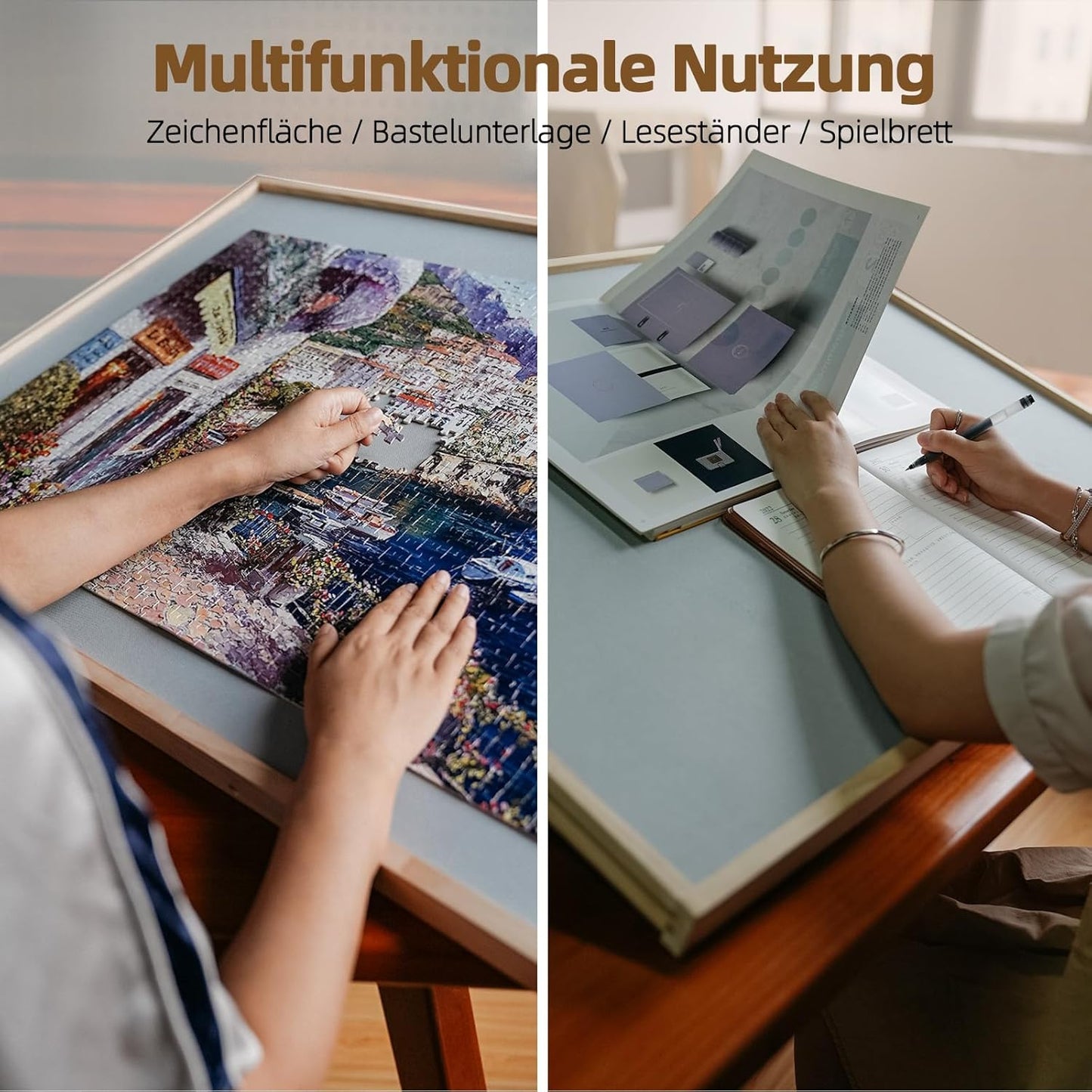2-in-1 Puzzle-Brett mit Schubladen, 1500pcs-basic