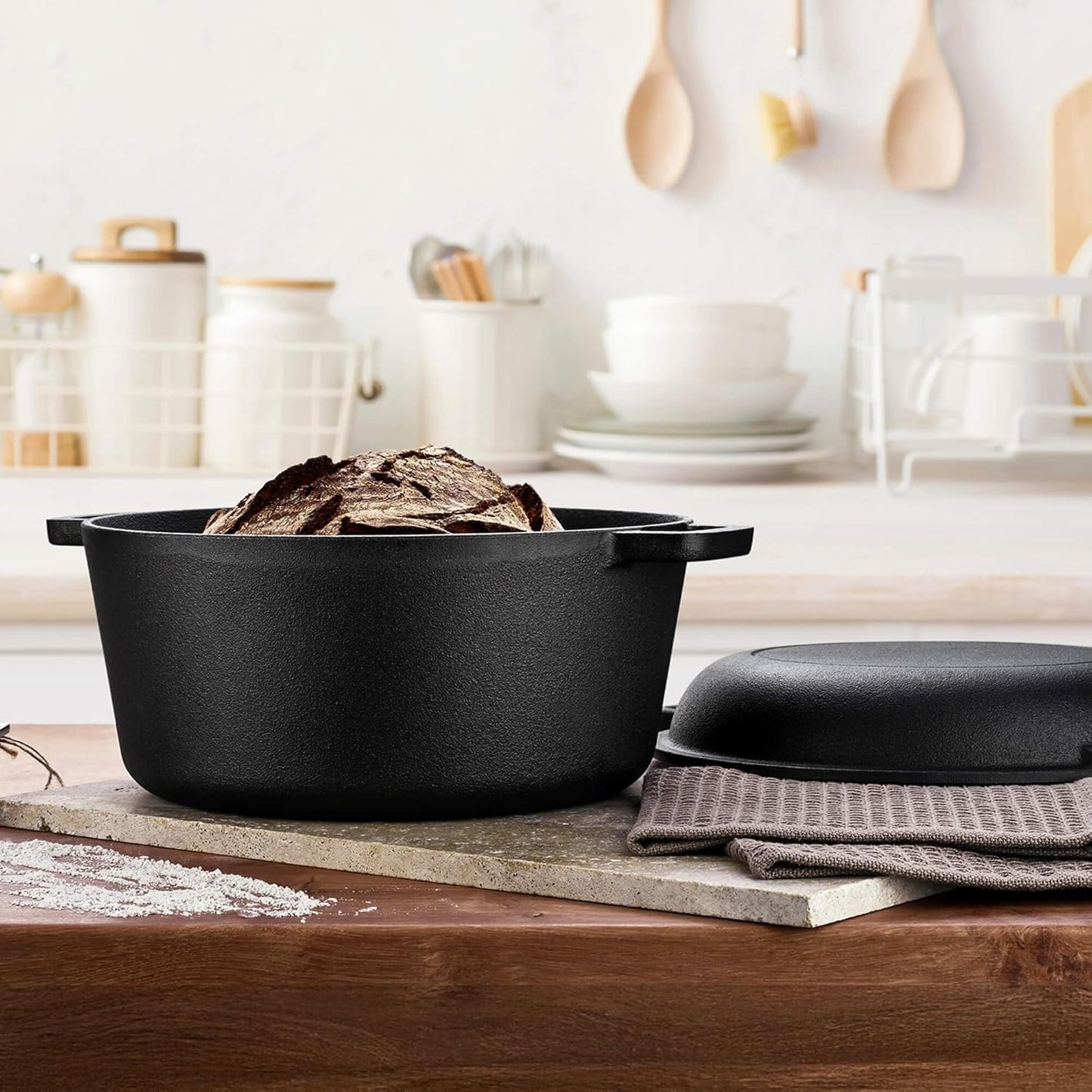 Dutch Oven CI 350 Gusseisen Brat- & Kochtopf 26 cm