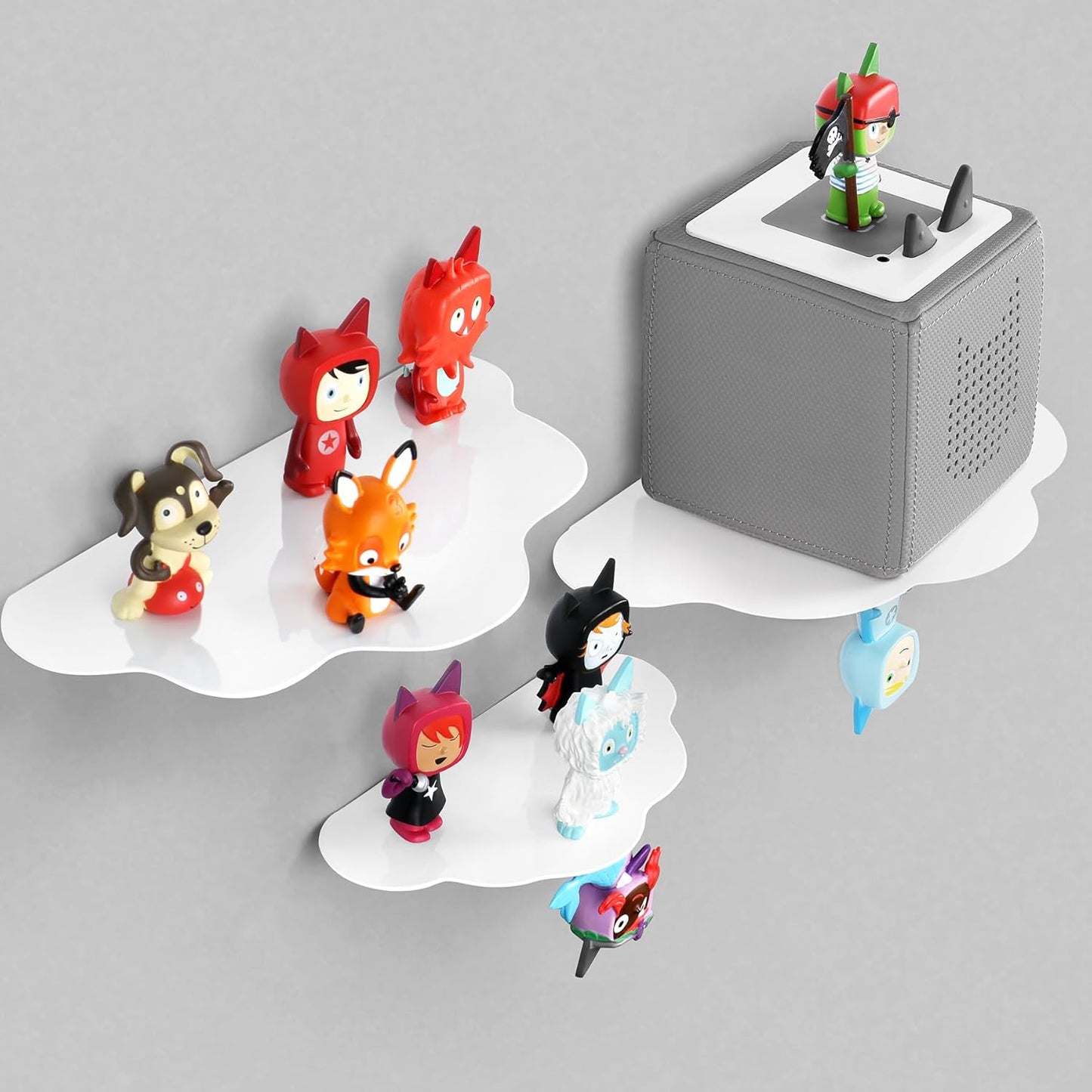 Magnetisches Tonie-Regal für bis zu 70 Figuren, Wolkenform