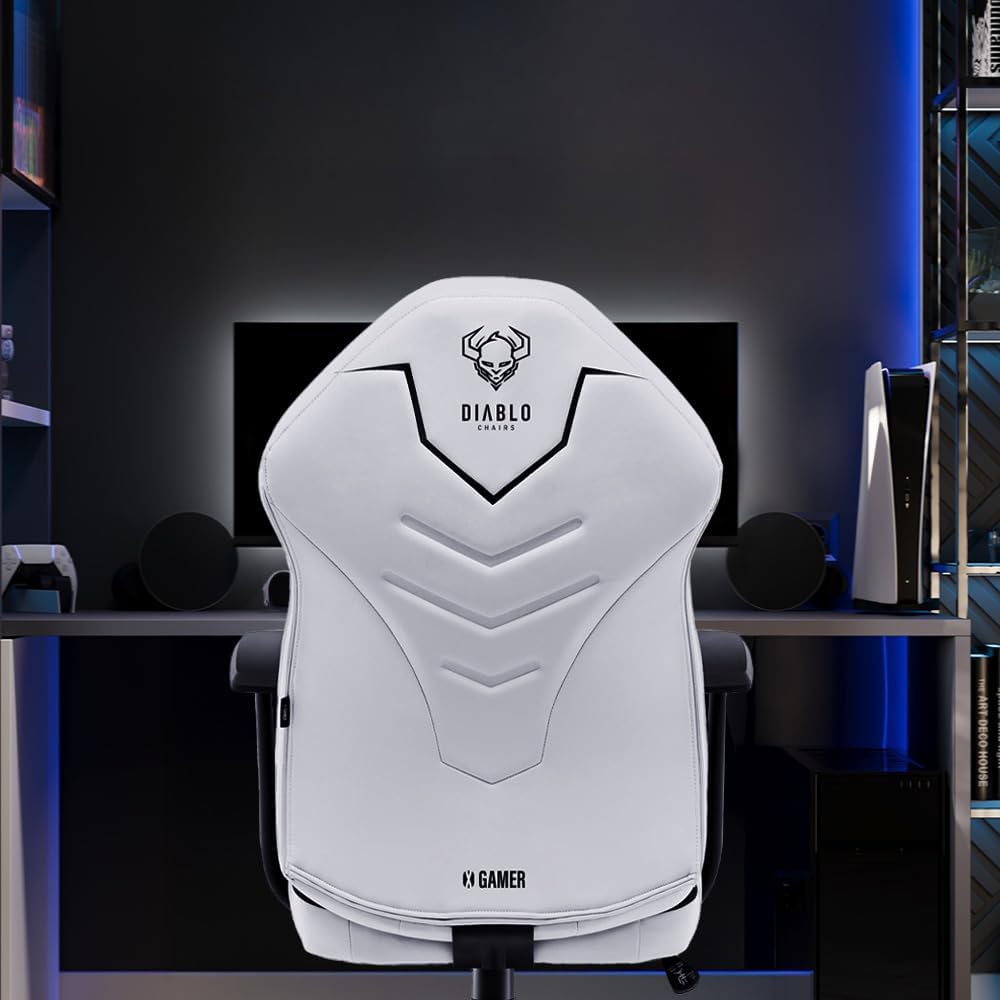 Ergonomischer Gaming-Stuhl X-Gamer 2.0, Schwarz-weiss 128 cm x 68 cm x 55 cm
