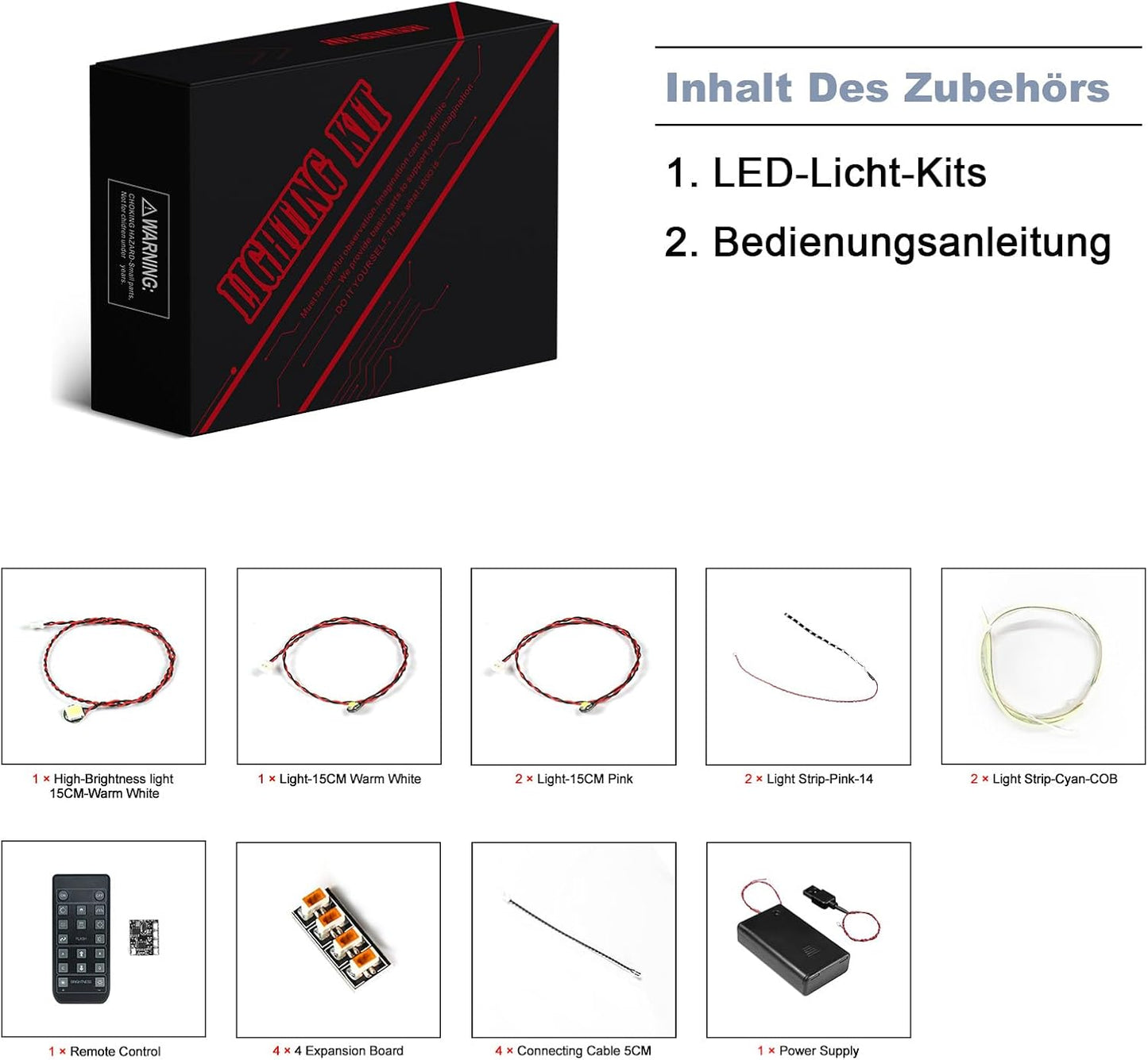 LED Licht Set für LEGO Stitch (43249) inkl. Fernbedienung, 43249 Stitch Fernbedienung