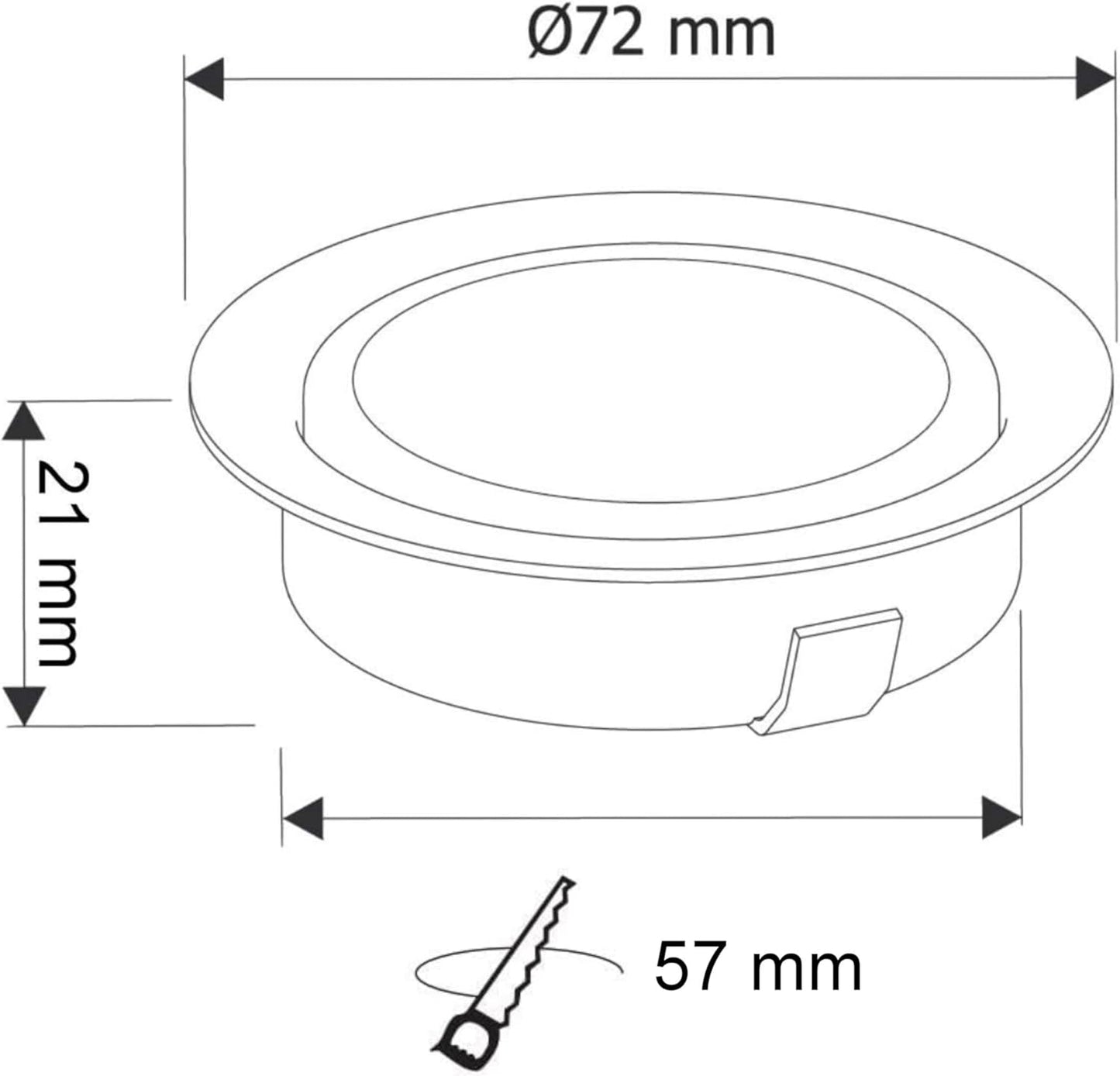 5er-Pack Einbaustrahler G4 12V