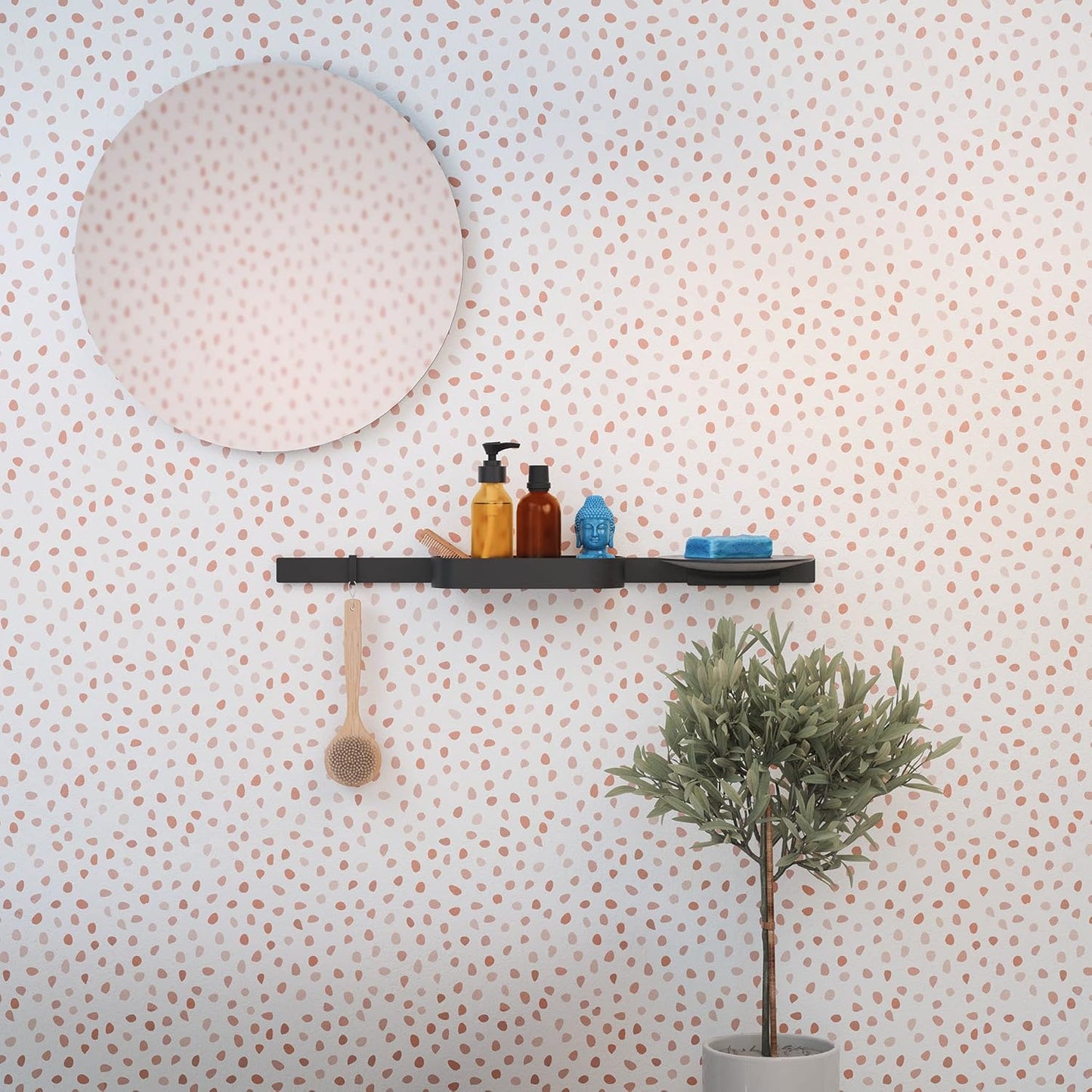 WallStoris Wandstange, Mattschwarz Wandstange / 70cm