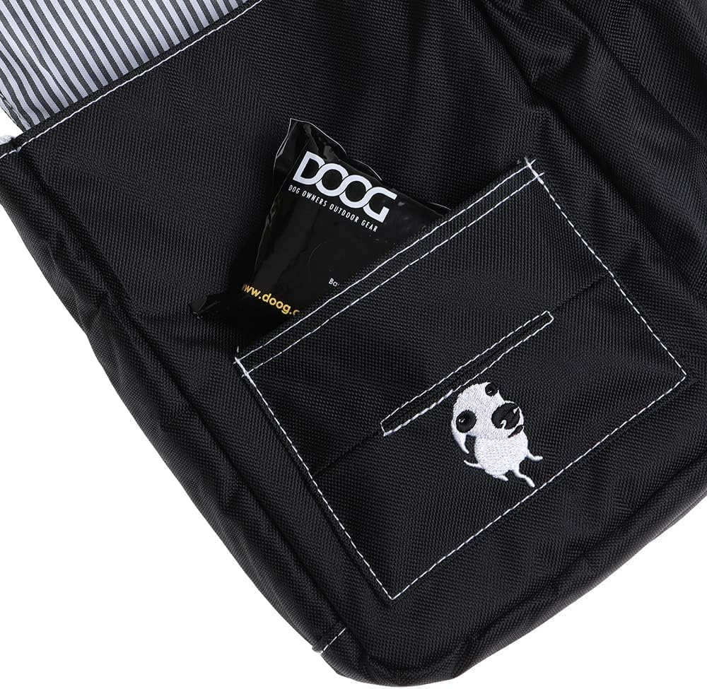 Hunde-Leckerli-Tasche mit Wasserflaschenfächern, Schwarz