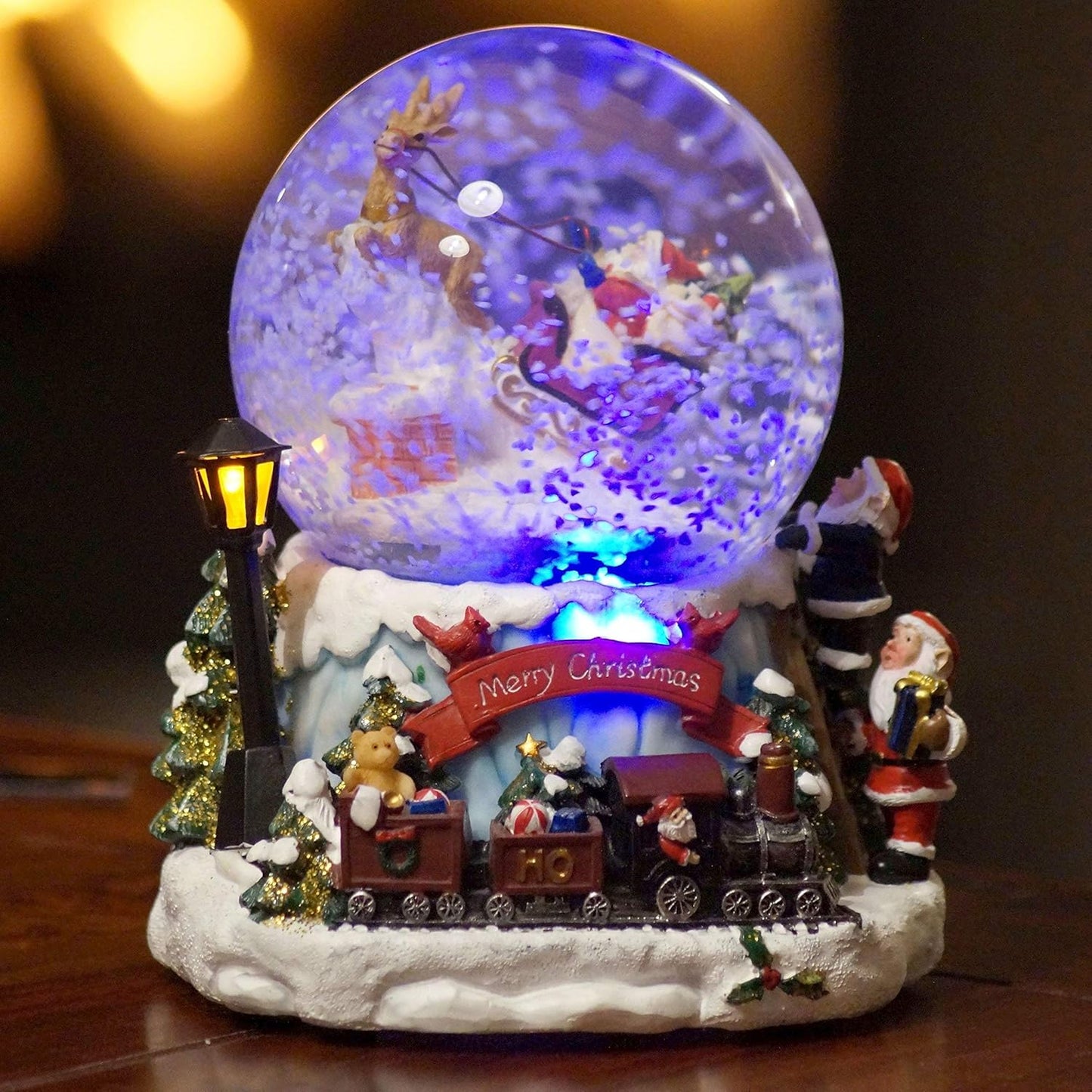 LED-Schneekugel