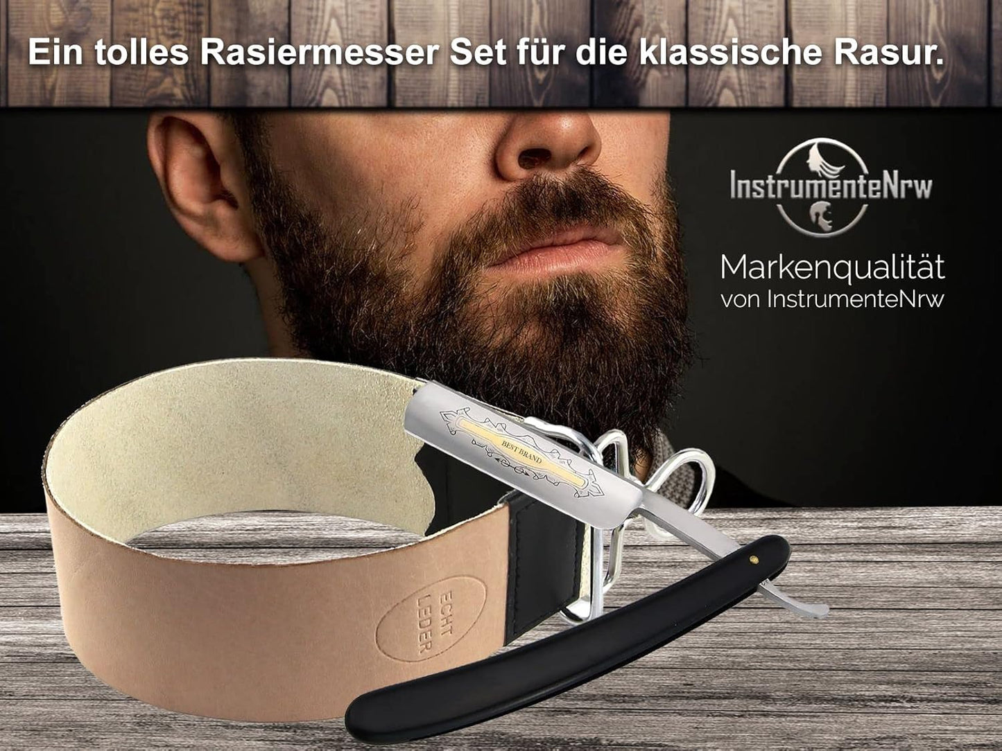 Streichriemen & Rasiermesser Set