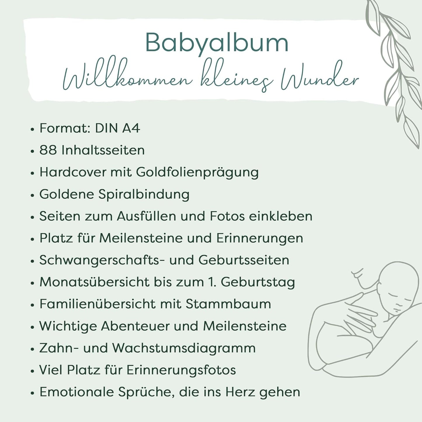 Babyalbum "Willkommen kleines Wunder"