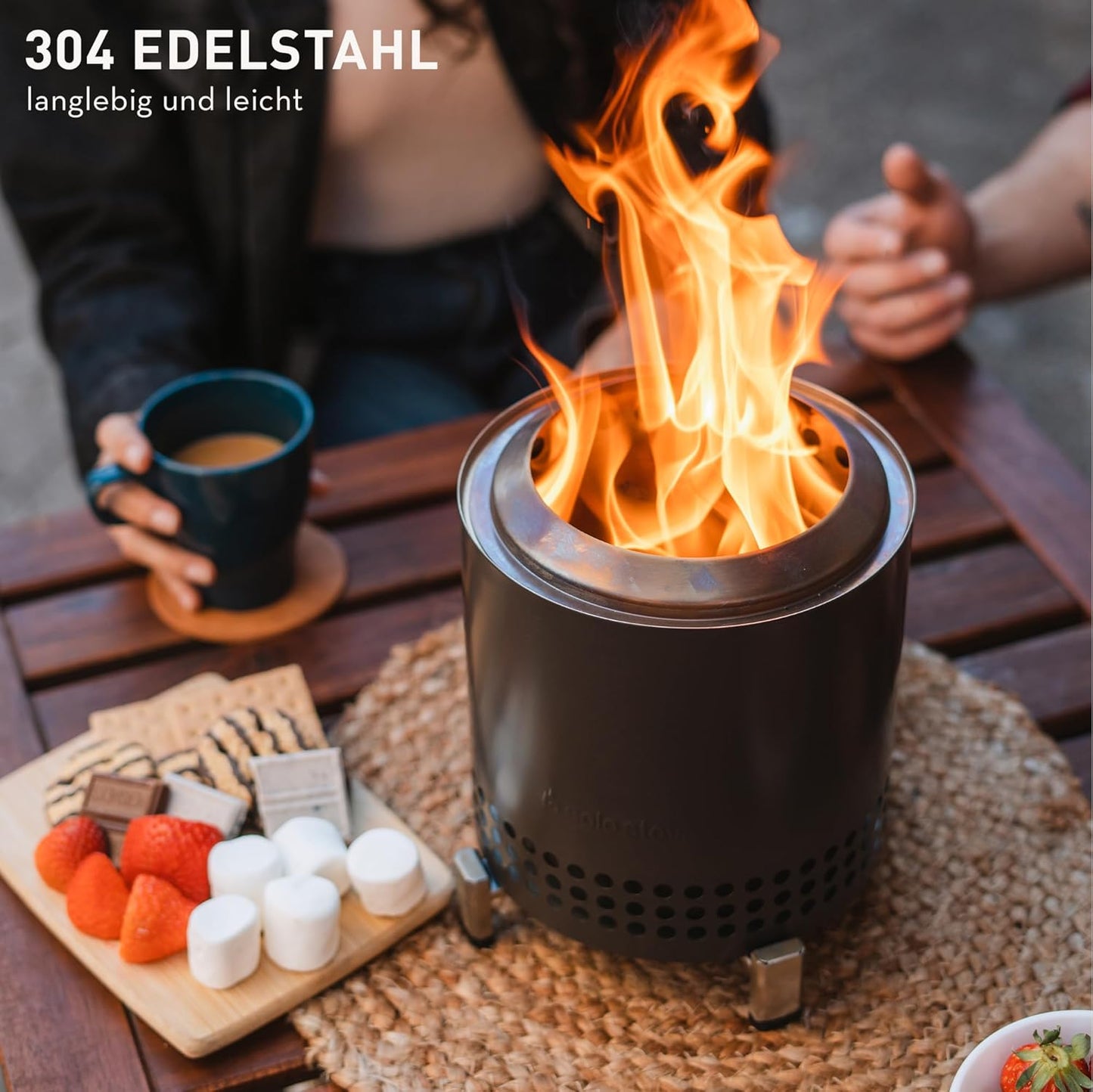 Tischfeuerstelle Mesa -XL-SS, Mesa XL|Edelstahl