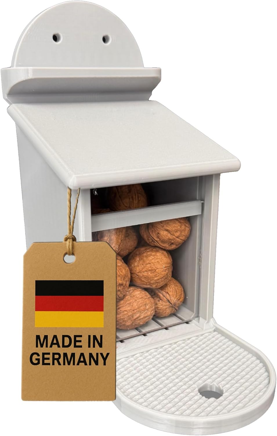 Futterstation für Eichhörnchen, Grau