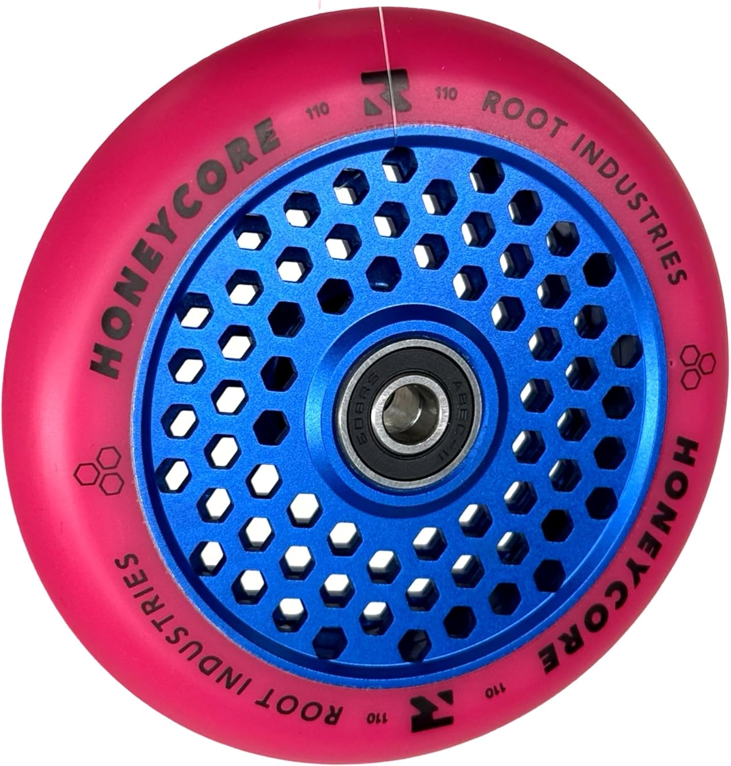 Air Honeycore Stunt-Scooter-Rad, Blau / Pu Pink