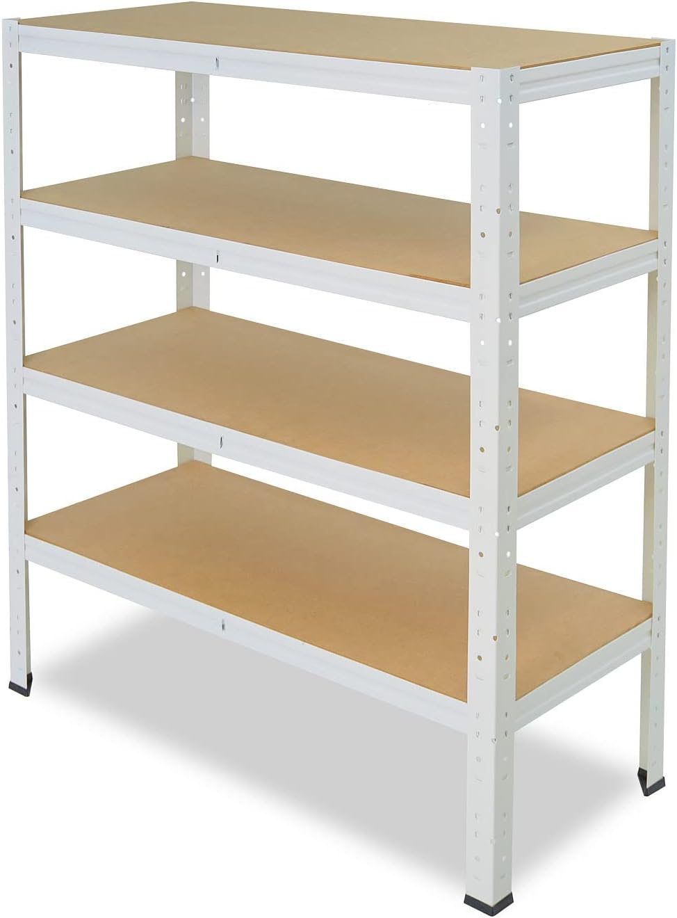 Schwerlast-Steckregal mit 4 Böden, H: 100cm / B: 100cm / T: 50cm