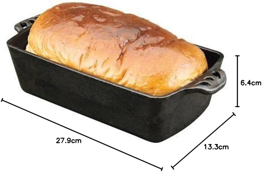 Gusseisen Brotbackform, 1 Schwarz