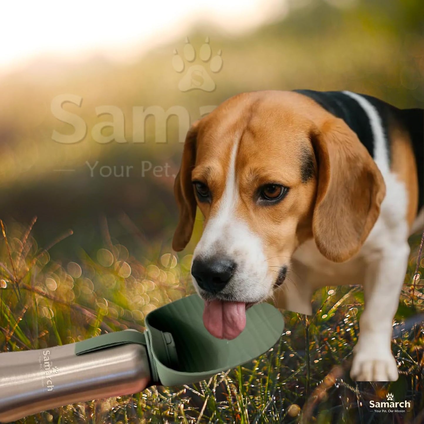 Hundetrinkflasche mit Umhängetasche