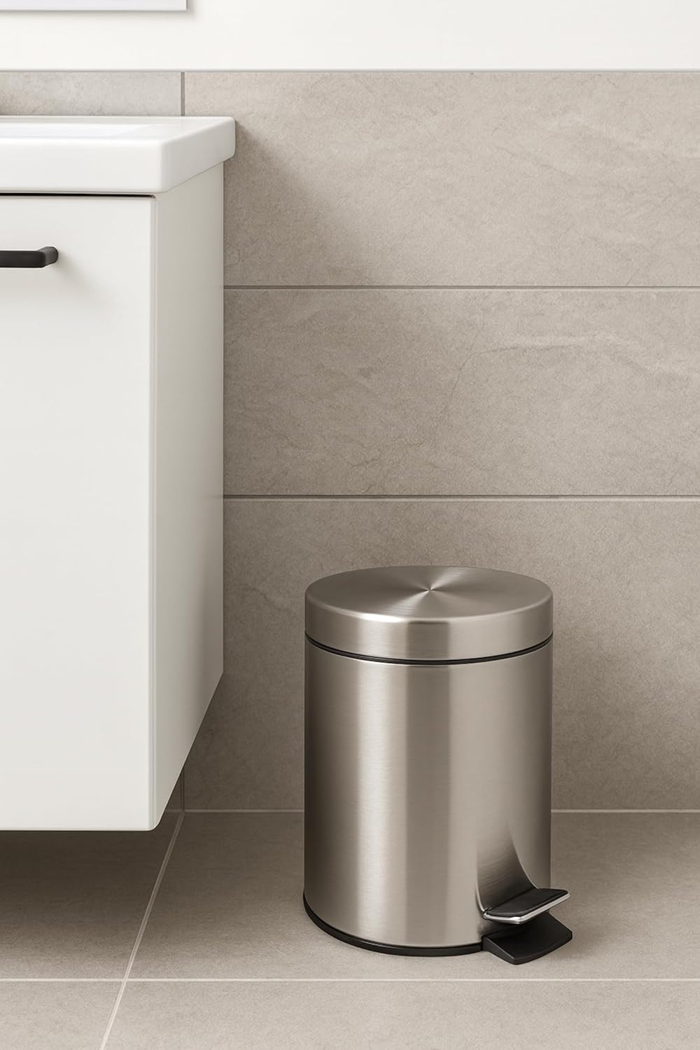 Treteimer Sydney mit Inneneimer, 5L Spazzolato