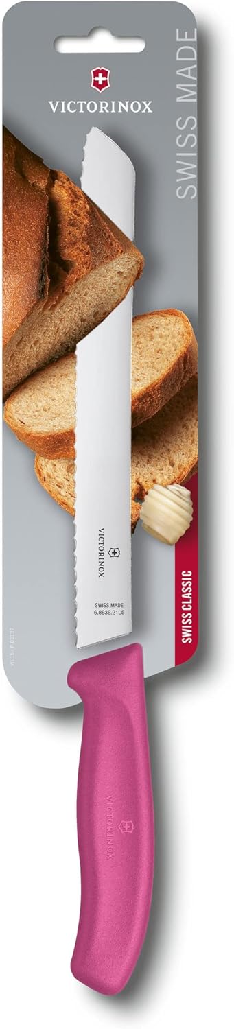 Swiss Classic Brotmesser, Pink Blister-Verpackung