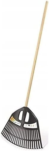 Gartenrechen mit Holzstiel, Anthrazit
