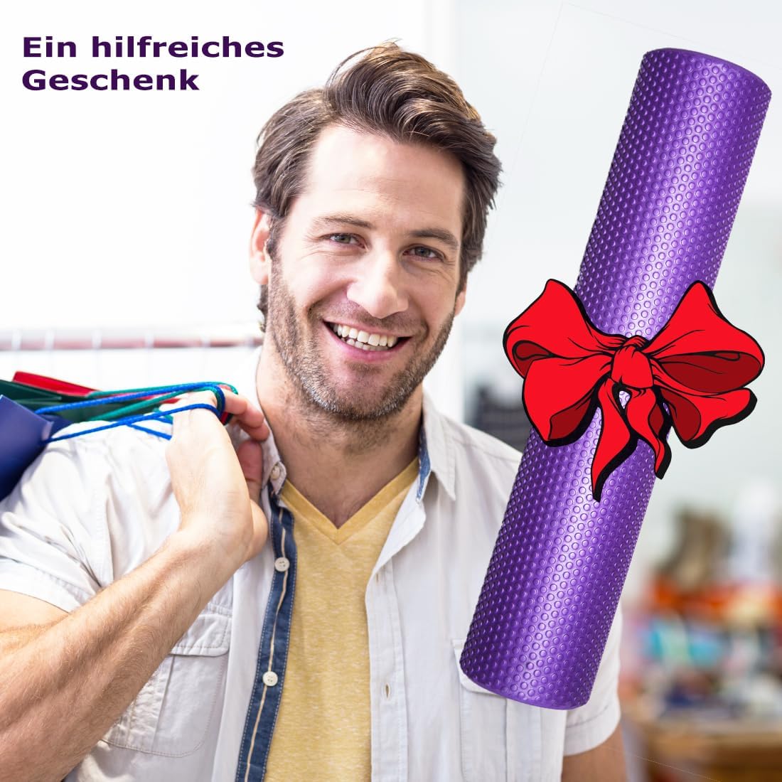 Faszienrolle für Rückenmassage