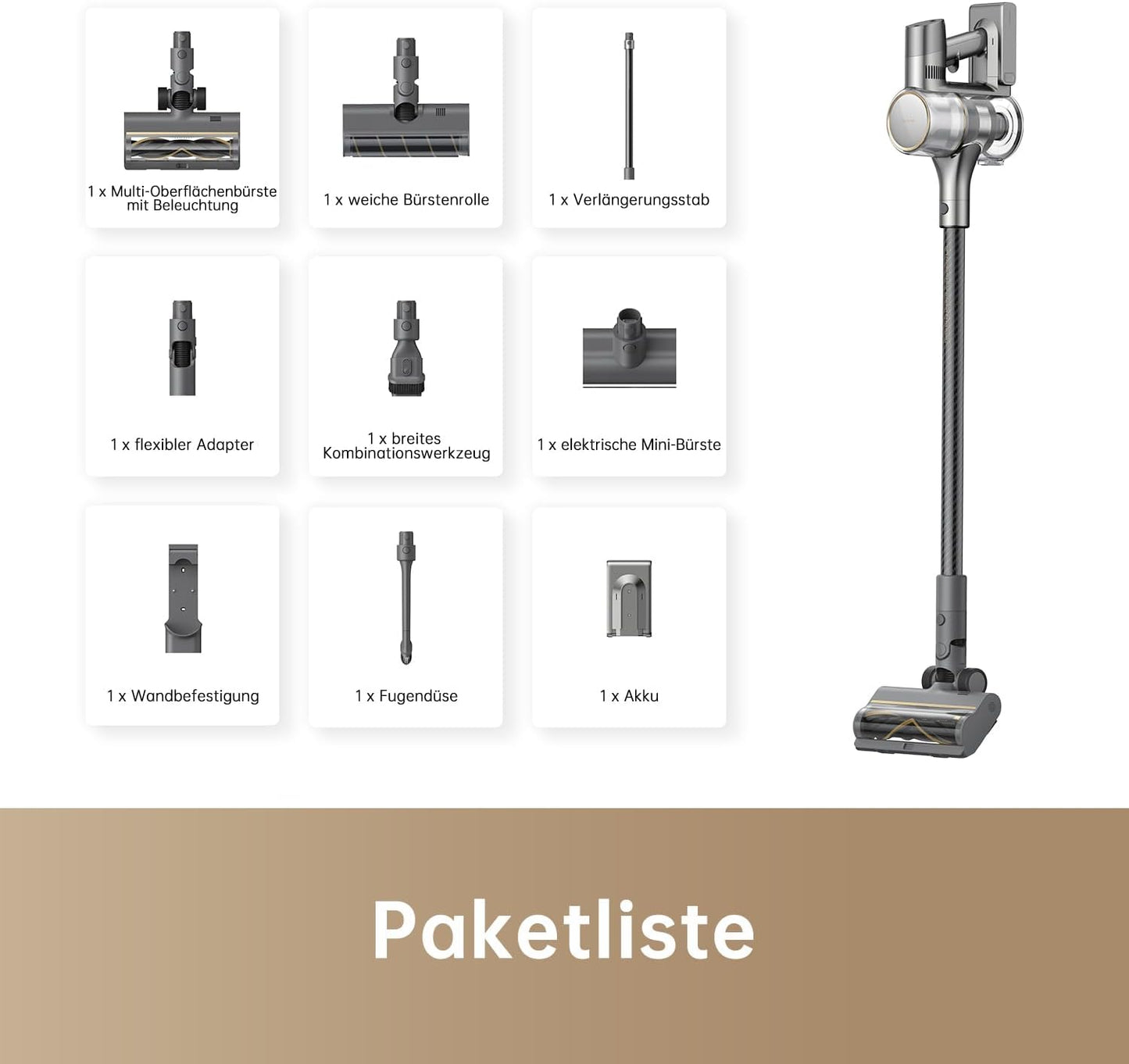 Kabelloser Akkustaubsauger R20 mit Schmutzerkennung, R20