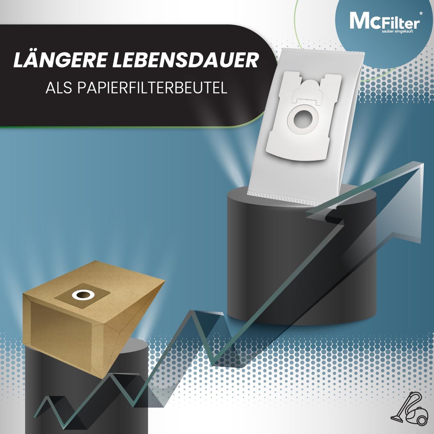 Staubsaugerbeutel für Vorwerk Tiger/Kobold (20 Stk), geeignet für VK 265|270|300 +Tiger 260