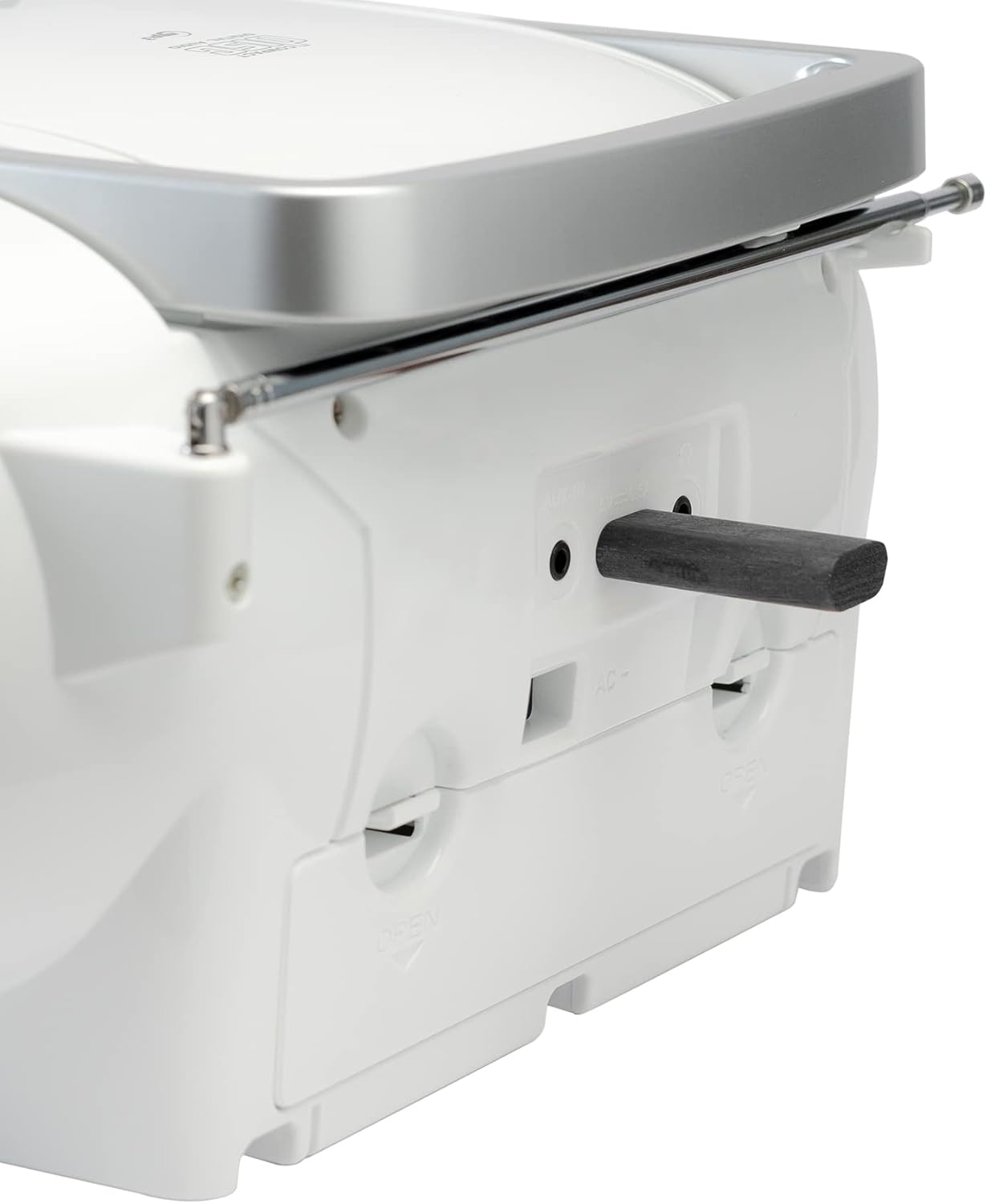 Tragbarer CD-Player mit Bluetooth, Weiß