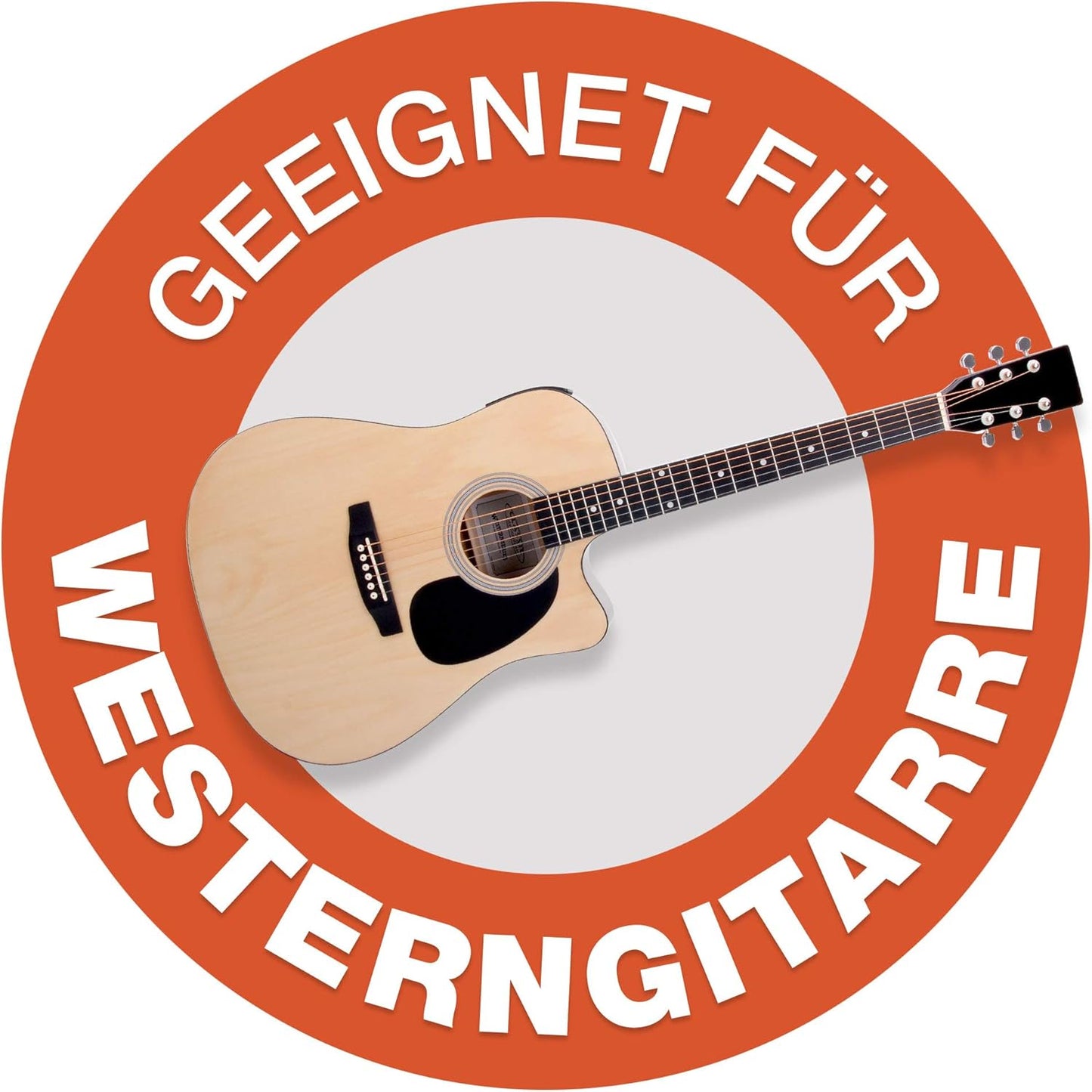 Gepolsterte Westerngitarrentasche Gigbag, Schwarz