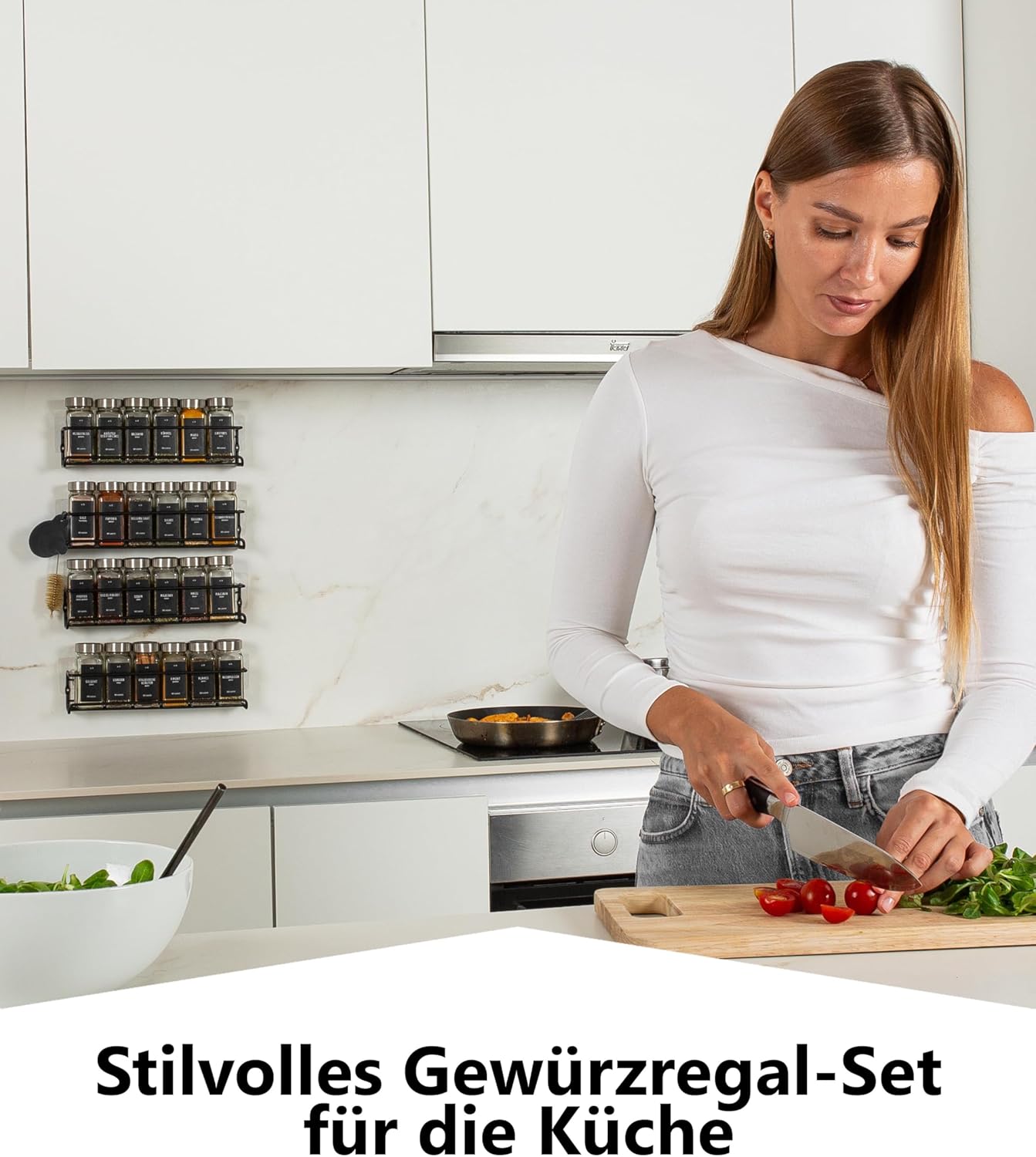 Gewürzregal-Set zum Aufhängen, ohne Gläser