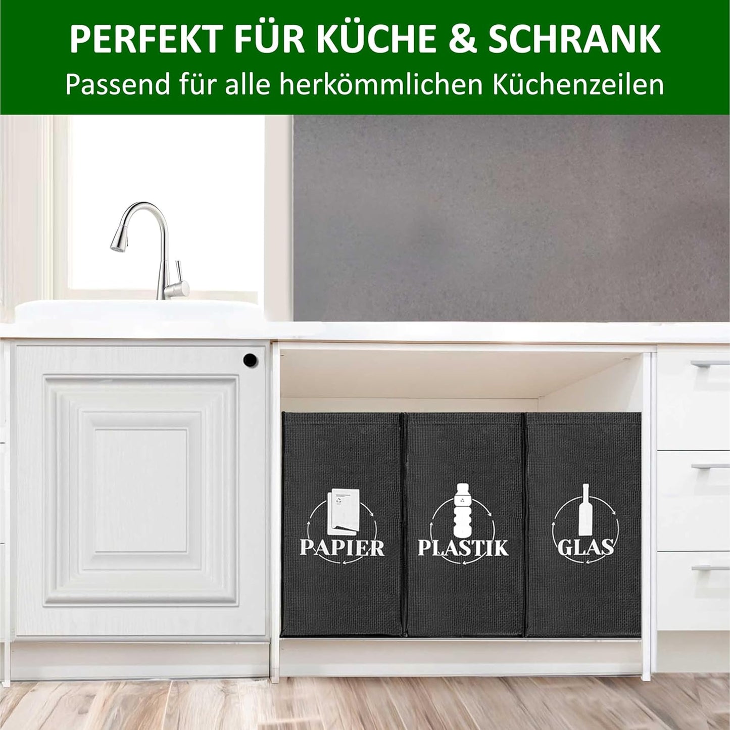 Mülltrennsystem, Schwarz