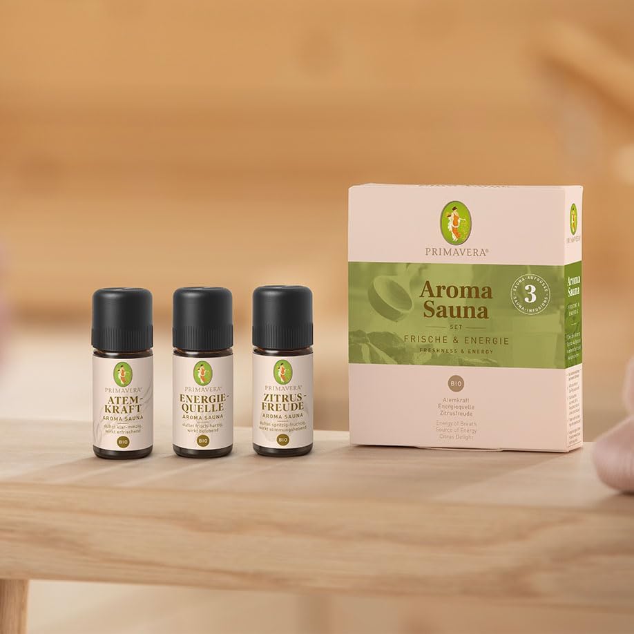 Aroma Saunaöl-Set Frische & Energie, Set Frische & Energie bio