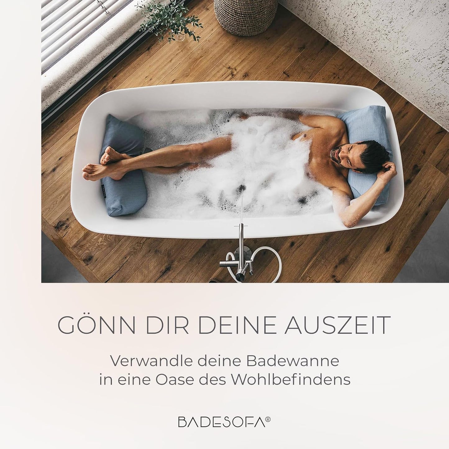 2-teiliges Badewannenkissen-Set, Perlmutt 2er Set S