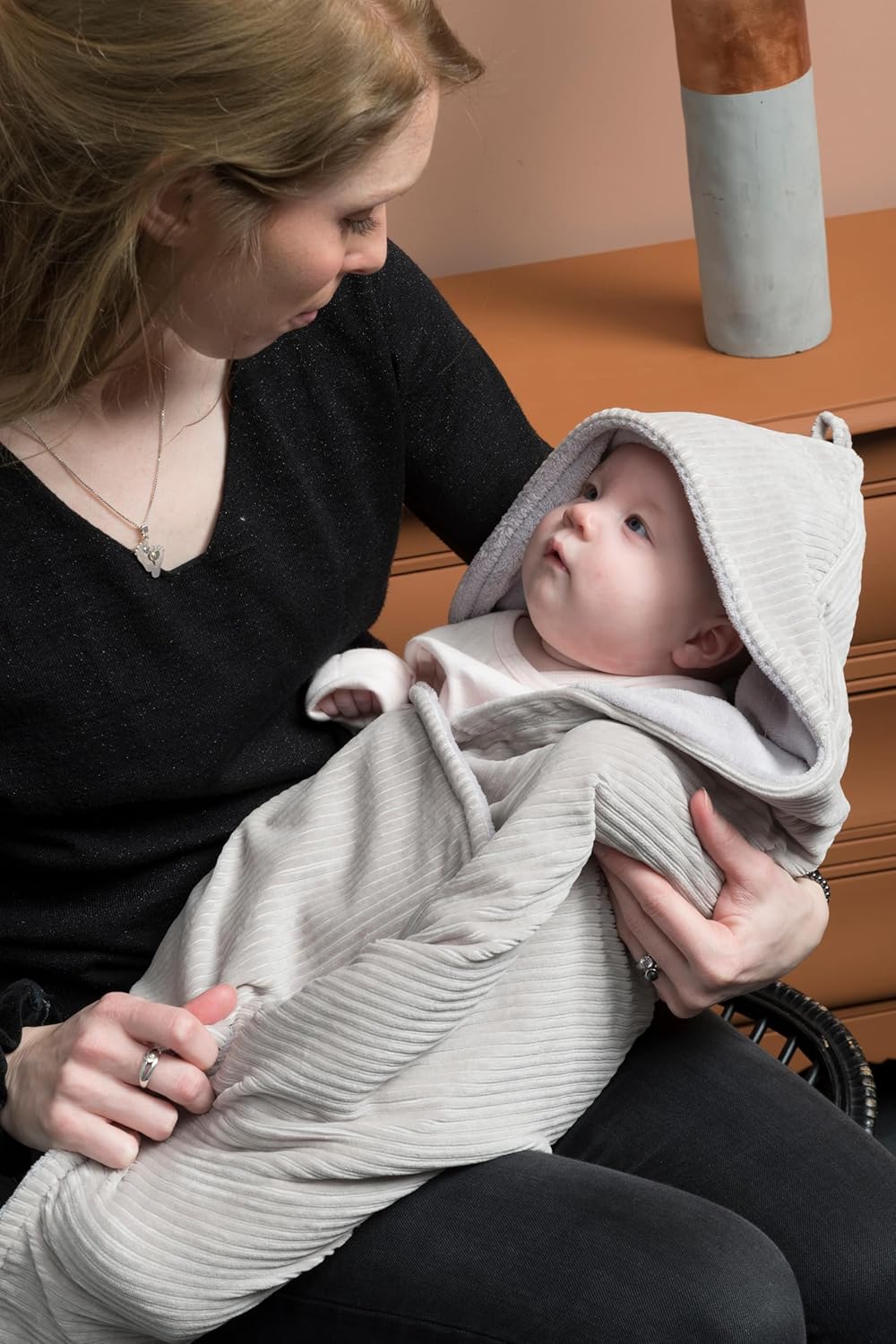 Baby Kapuzendecke - Sense, Caramel