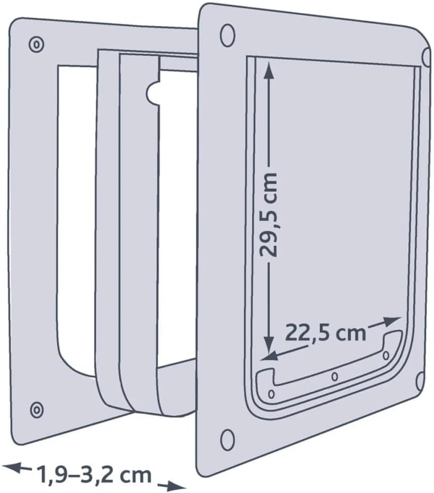 2-Wege Freilauftür, Small - Medium