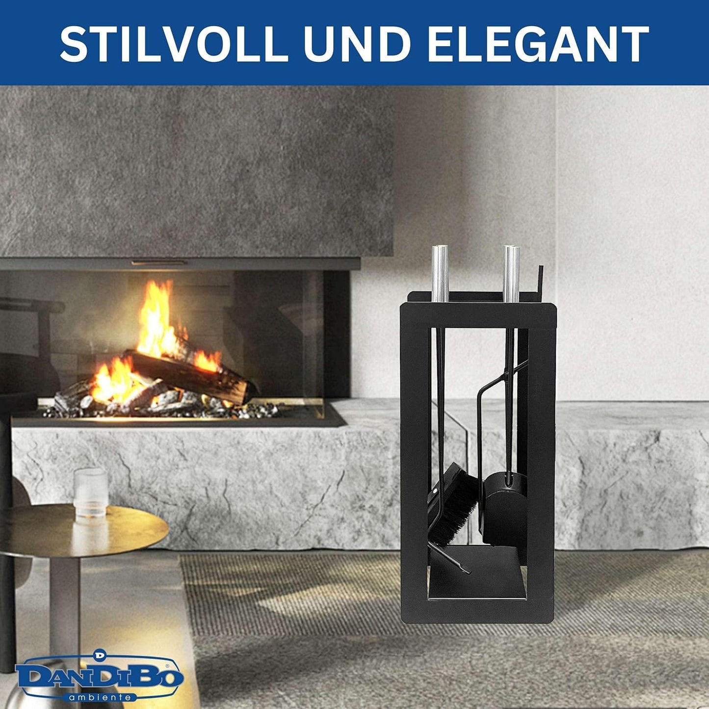 Modernes Kaminbesteck