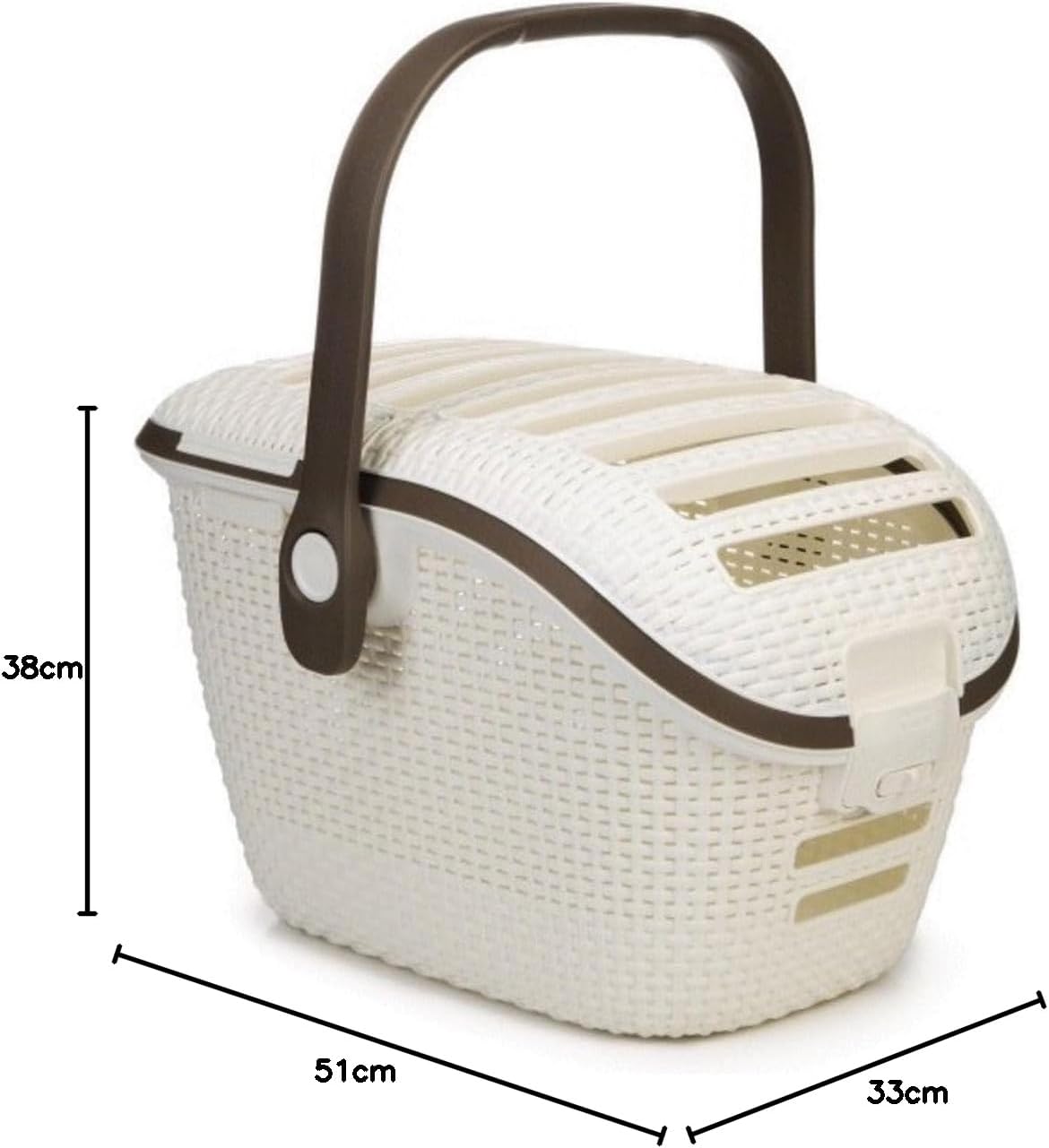 Hartschalen-Transportbox, Creme, L 51 x B 33 x H 38 cm