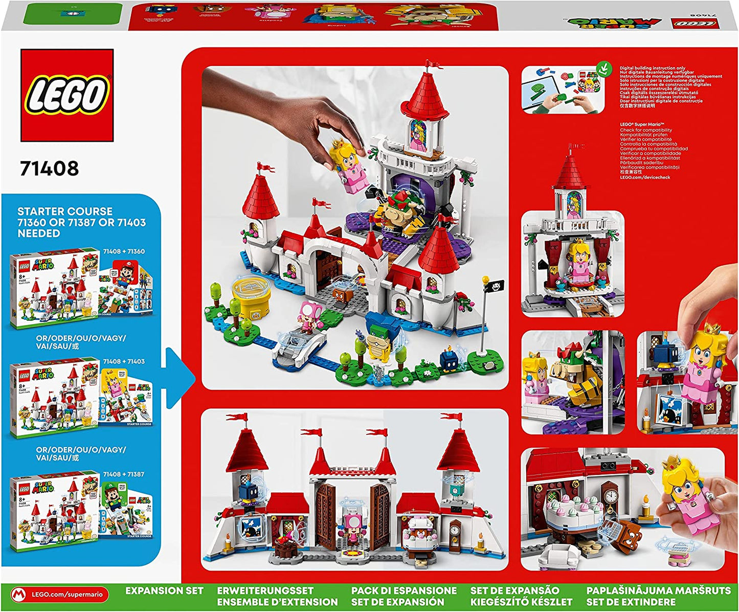 71408 Super Mario Princess Peach Palast – Erweiterungsset, Konstruktionsspielzeug