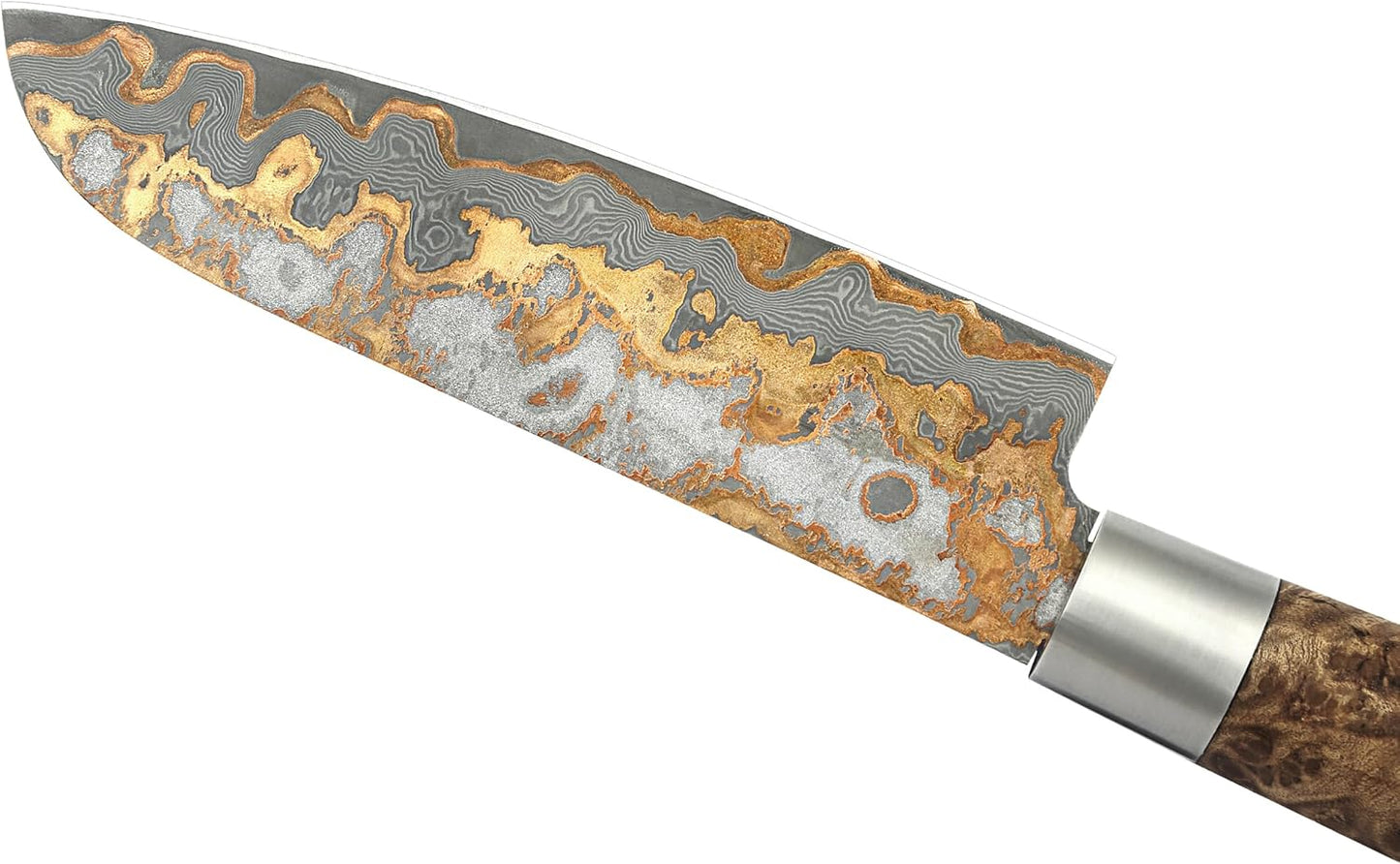 MysticMagma Damastmesser Santoku, Santoku (Klein)
