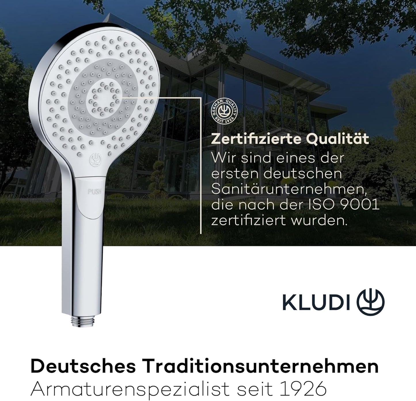 X3 Duschkopf, 3 Strahlarten Chrom