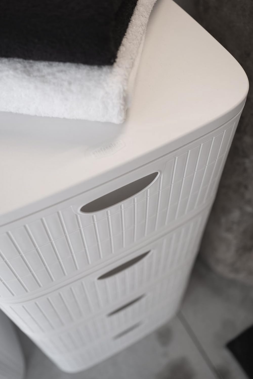 Rollbarer Schubladenschrank mit 4 Schubladen, Weiss