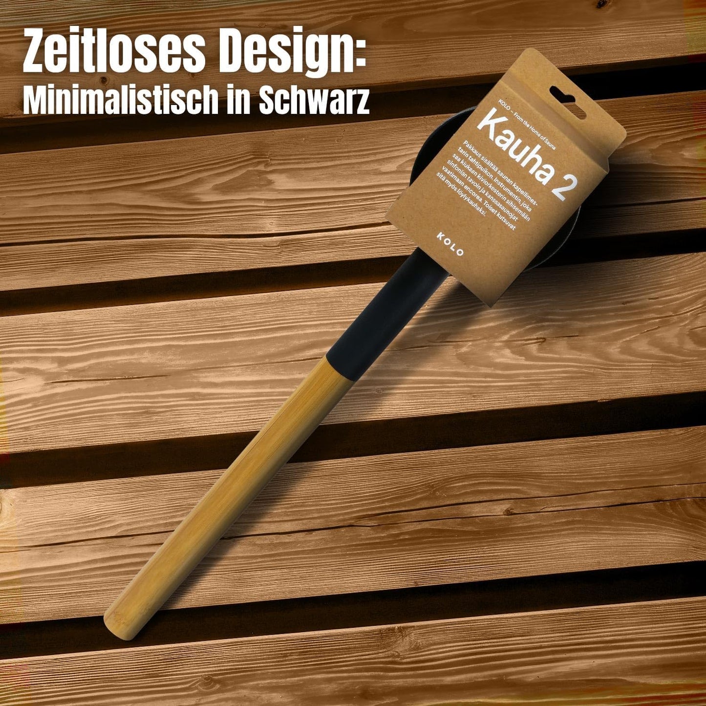 Kiulu Sauna Set, Schwarz