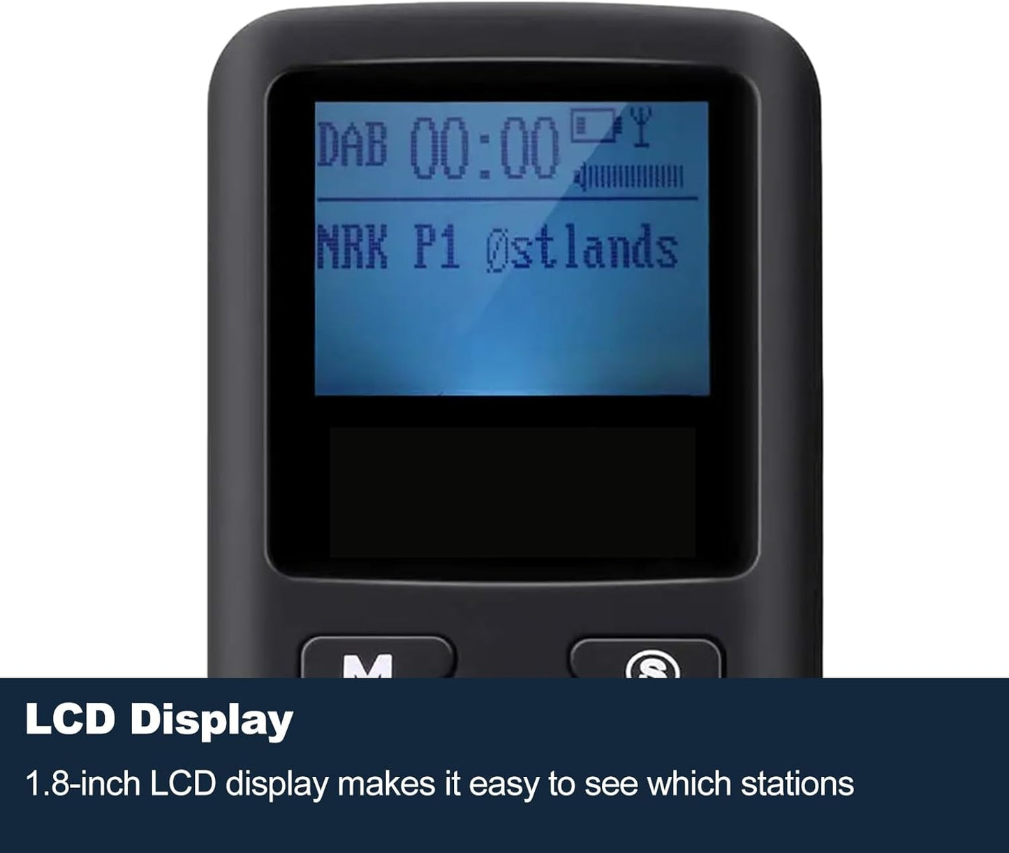 Tragbares Digitalradio mit MP3-Player-Funktion