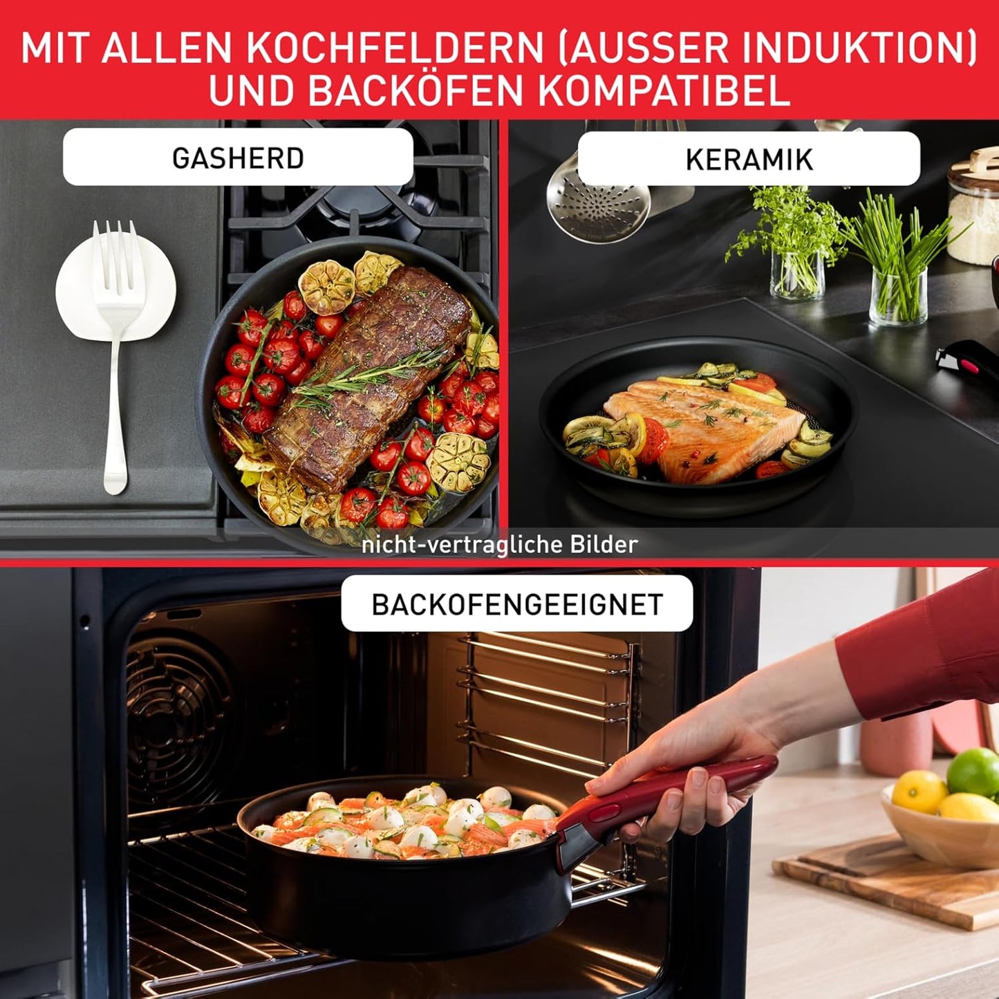 20-teiliges Kochgeschirr-Set mit Antihaftbeschichtung L15994, 20-tlg. Kochgeschirr-Set