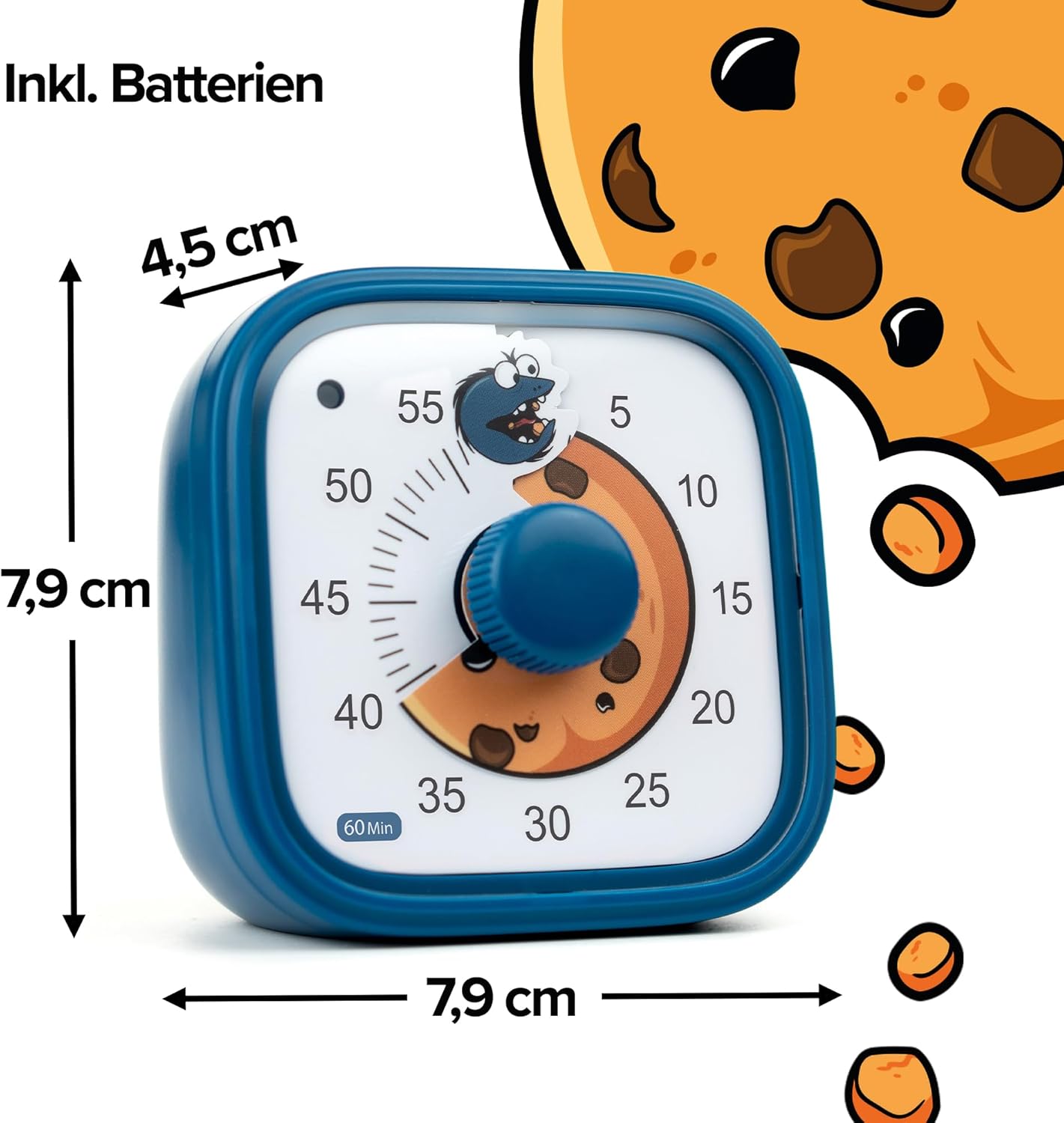 Visual Timer Cookie Clock, Blau