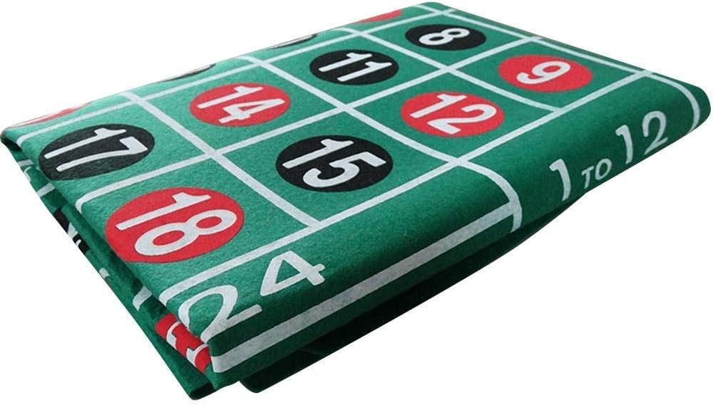 Tischdecke mit Blackjack- und Roulette-Muster