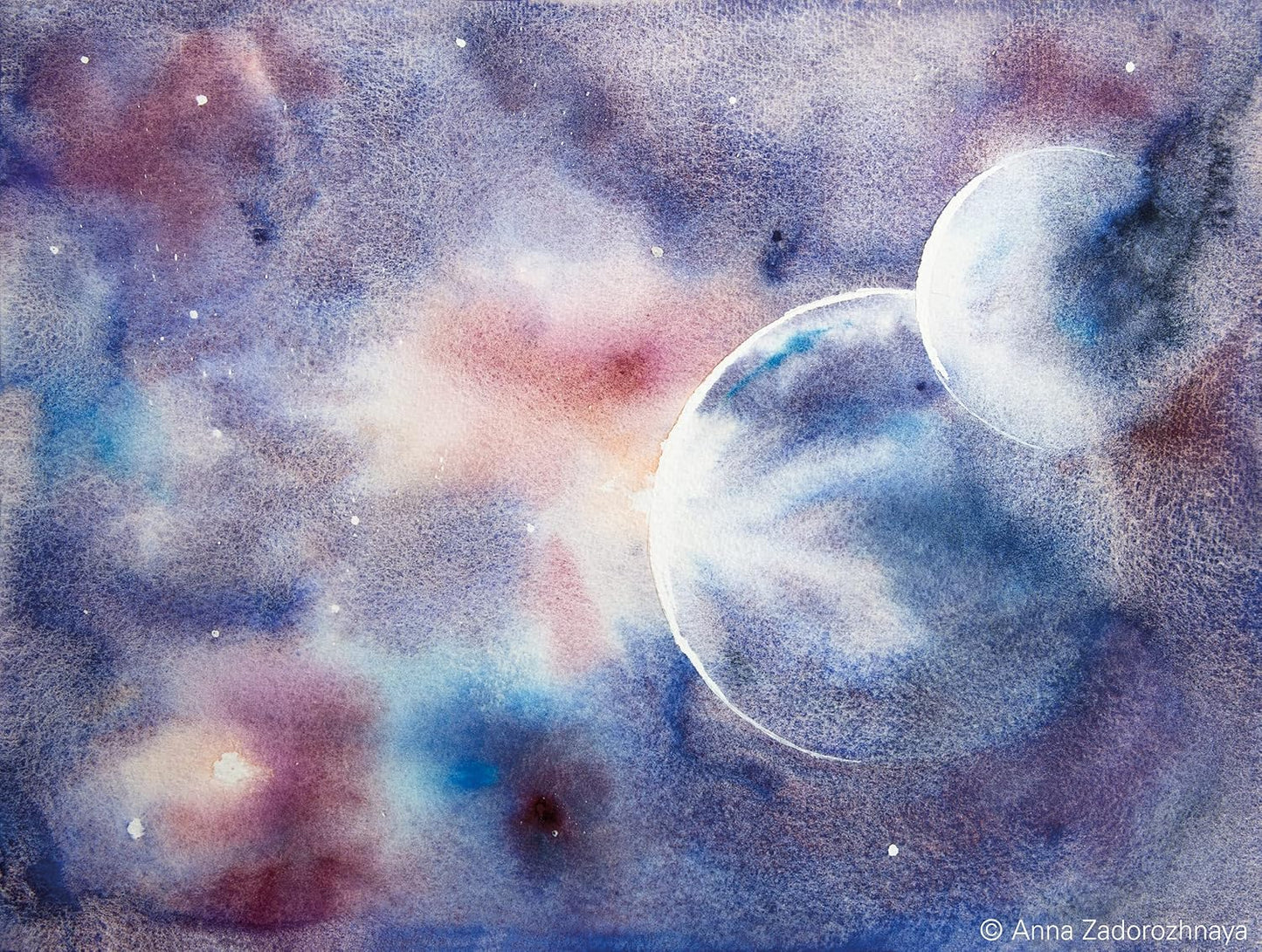 Super Granulation Aquarellfarben-Set Galaxie, 3 x 5 ml Tuben Galaxie