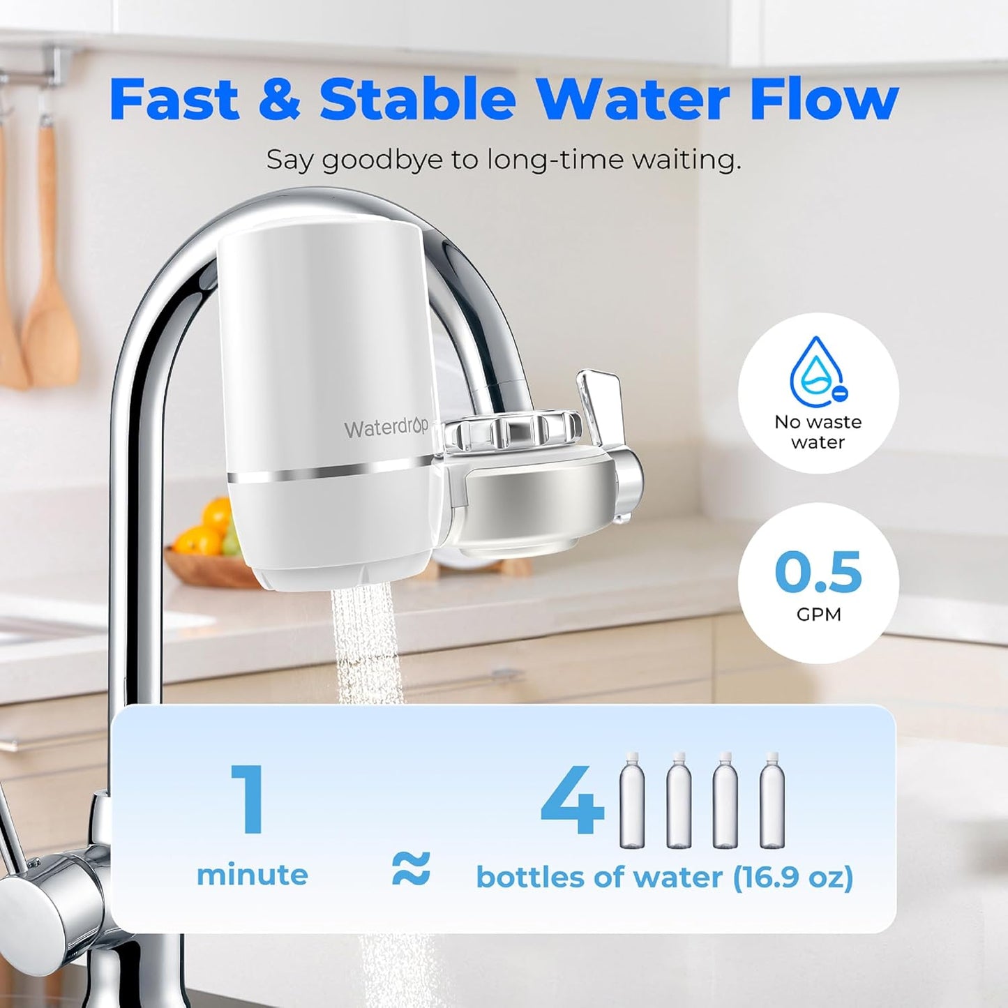 Wasserhahnfilter, Silber