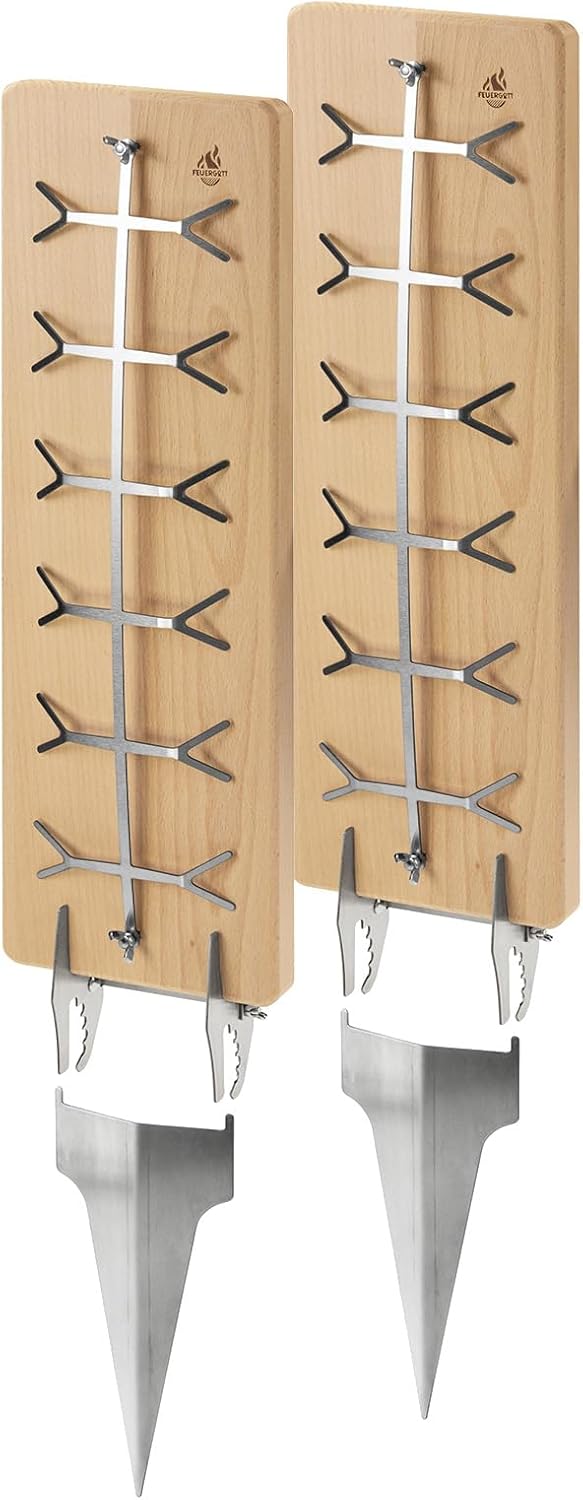 2er-Set Flammlachsbrett, Premium 2er Pack